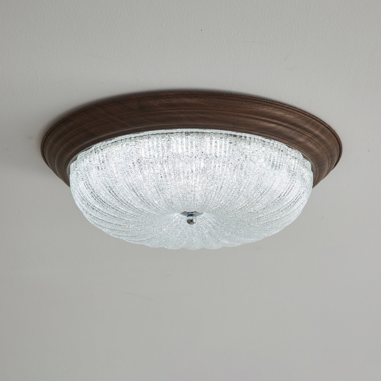 Celestia Walnut Ceiling Light - Blowlighting