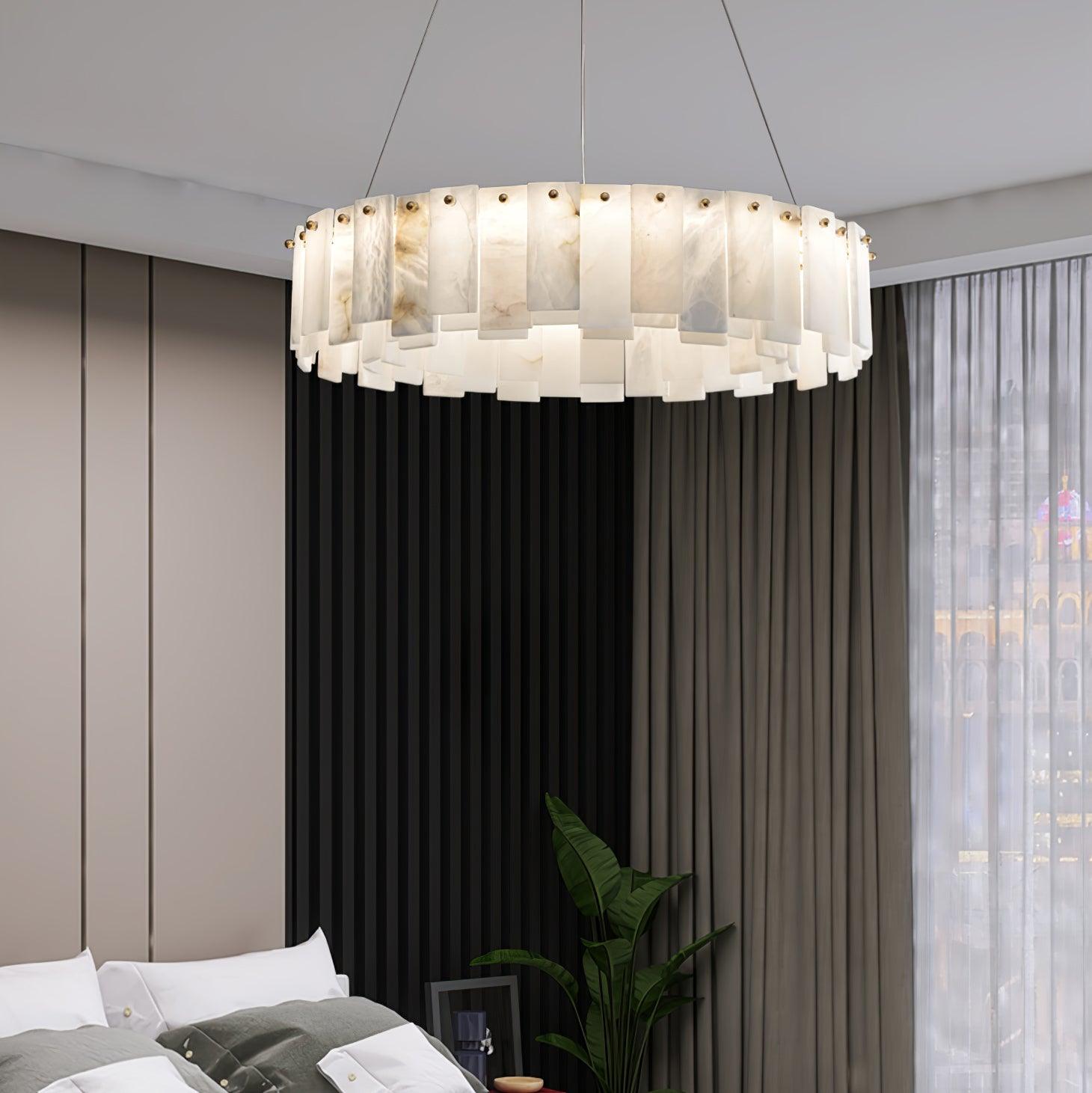 Vodore Alabaster Pendant Light Chandelier - Letslighting