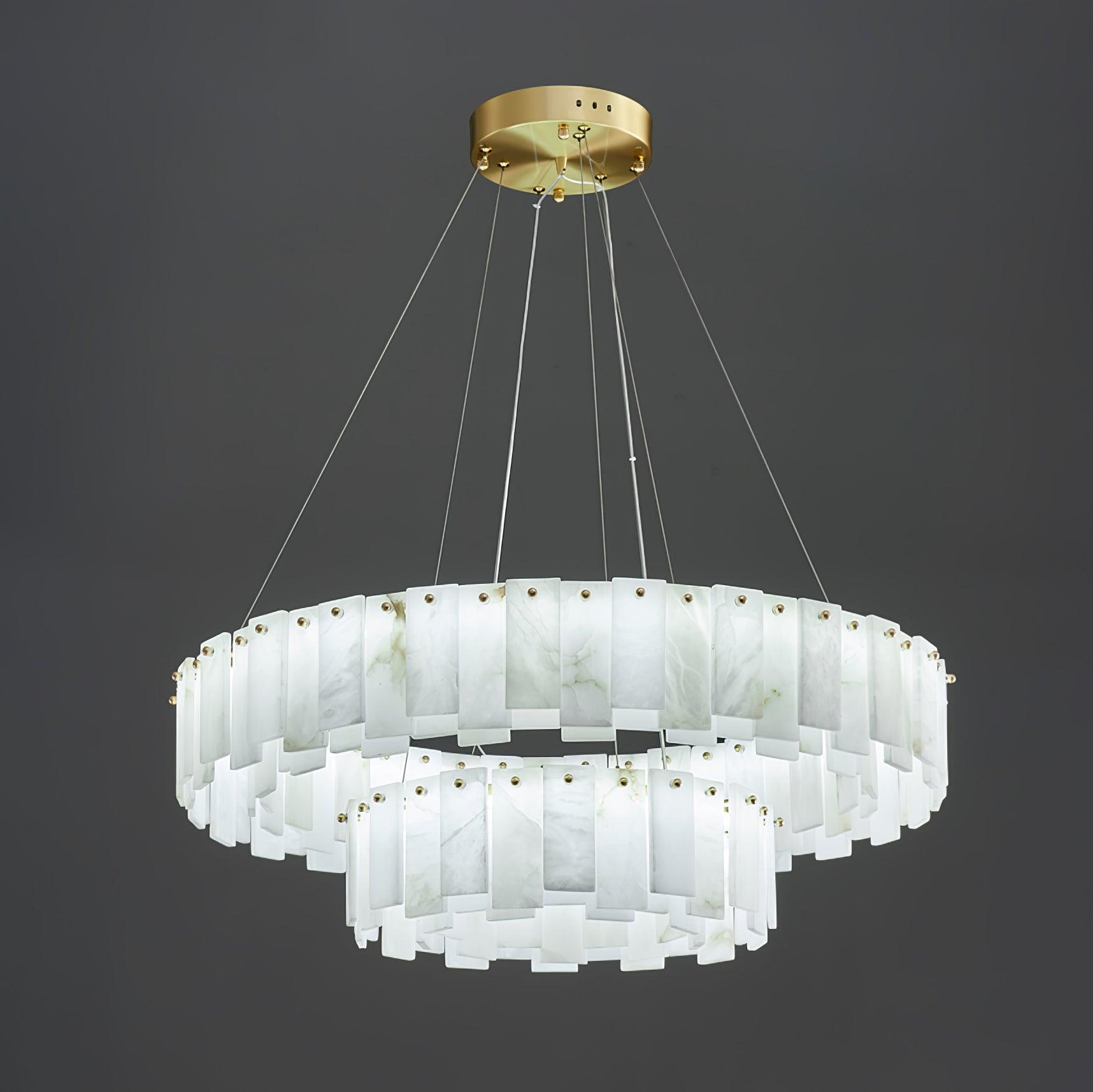 Vodore Alabaster Pendant Light Chandelier - Letslighting