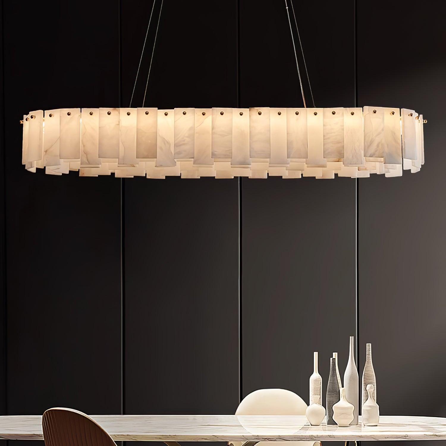 Vodore Alabaster Pendant Light Chandelier - Letslighting