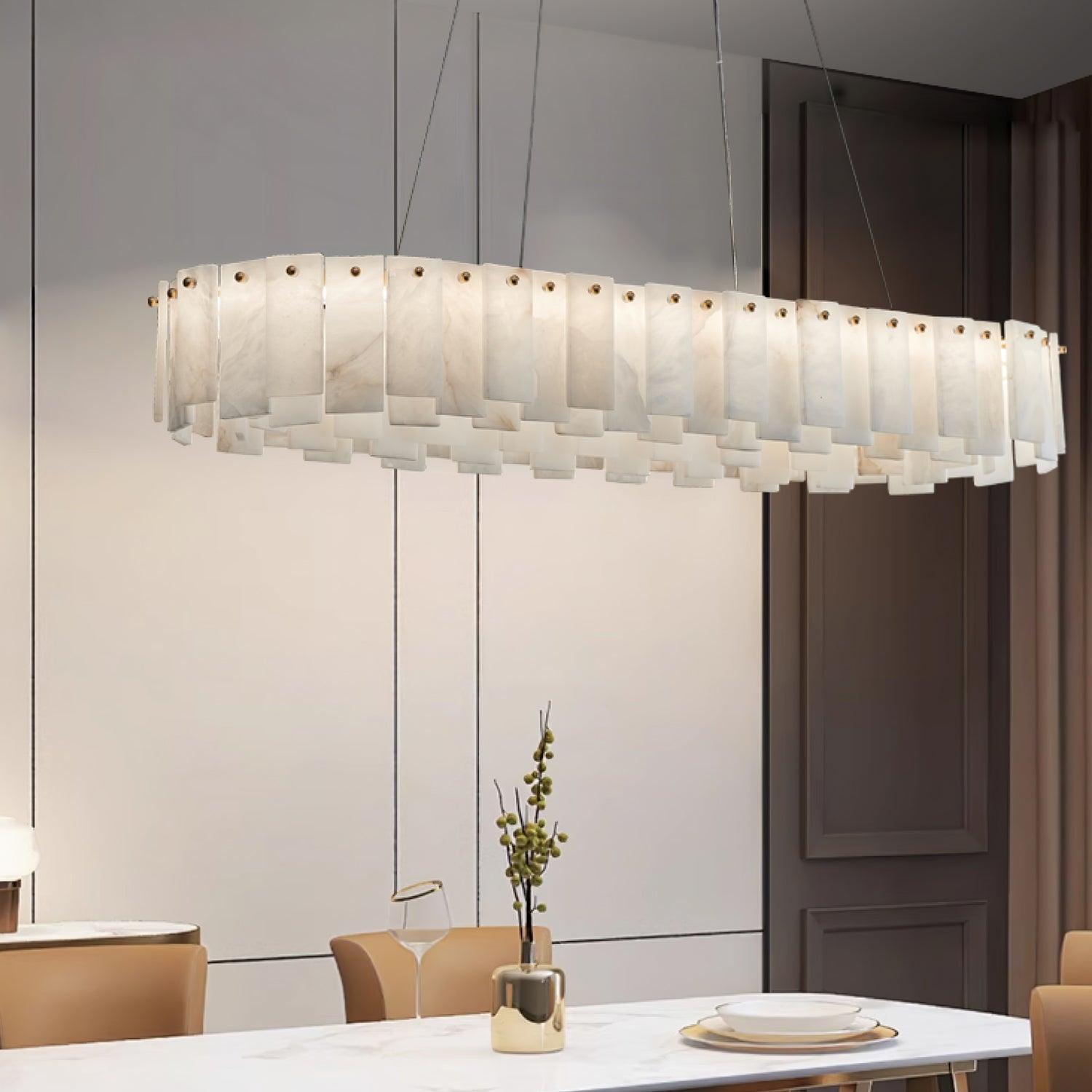 Vodore Alabaster Pendant Light Chandelier - Letslighting