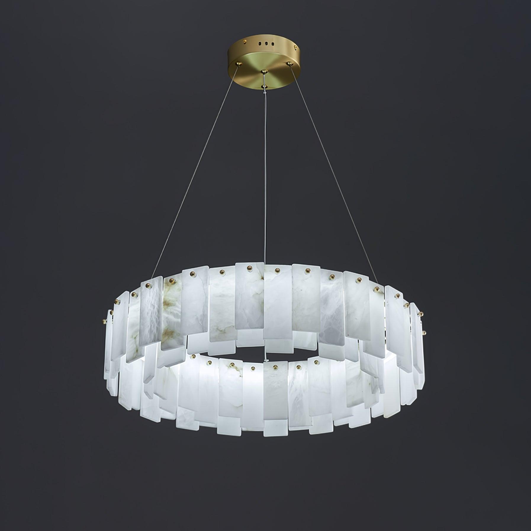 Vodore Alabaster Pendant Light Chandelier - Letslighting