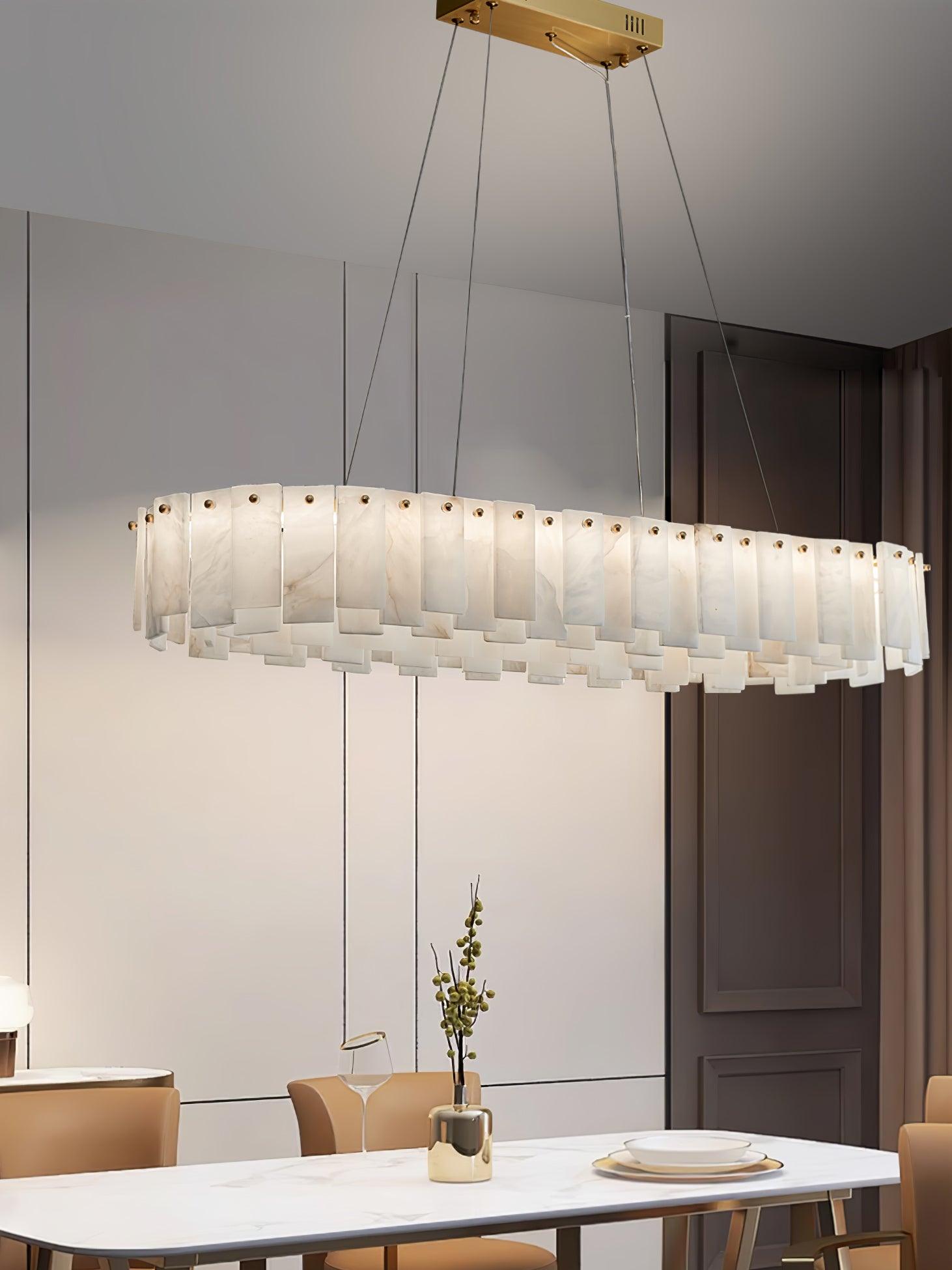 Vodore Alabaster Pendant Light Chandelier - Letslighting