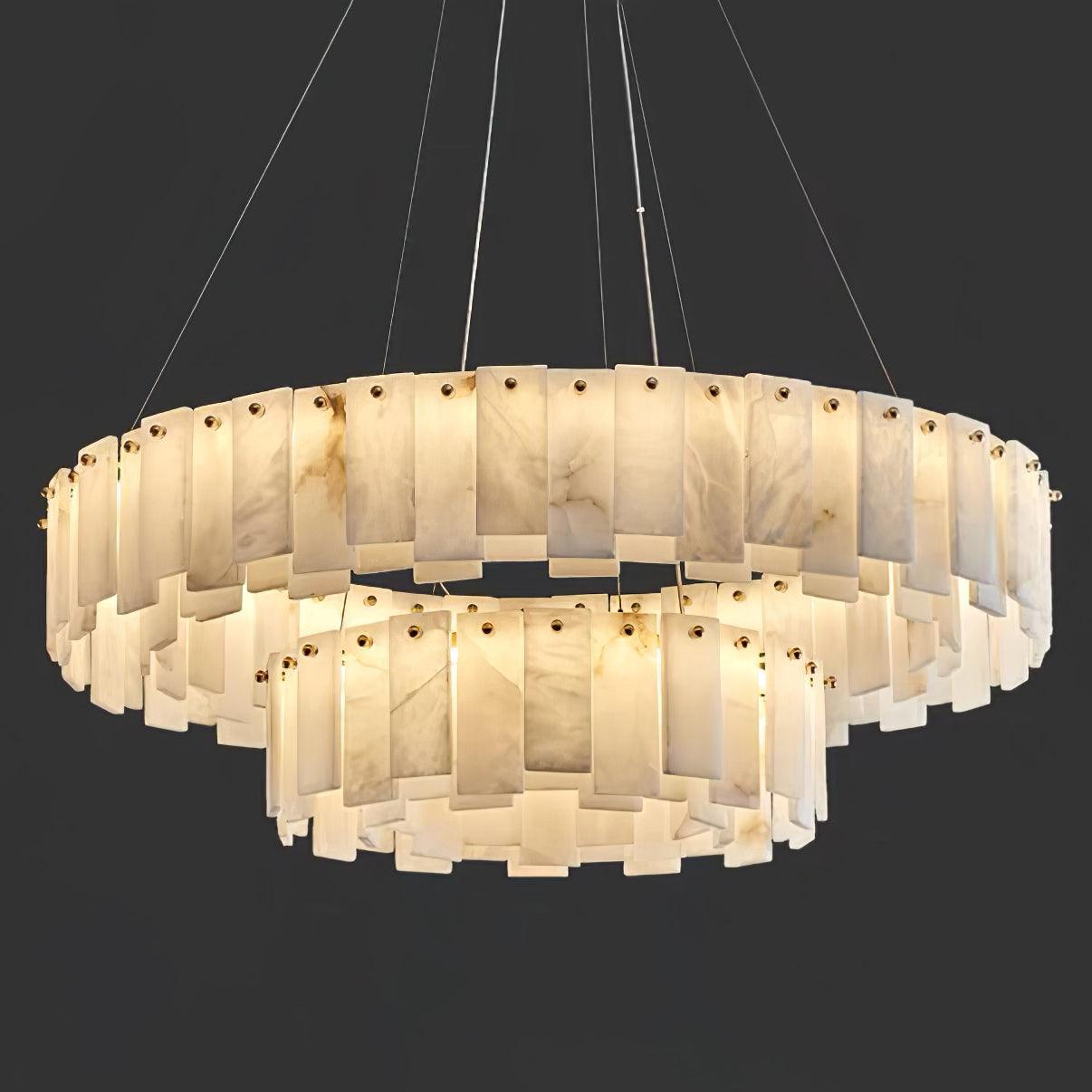 Vodore Alabaster Pendant Light Chandelier - Letslighting