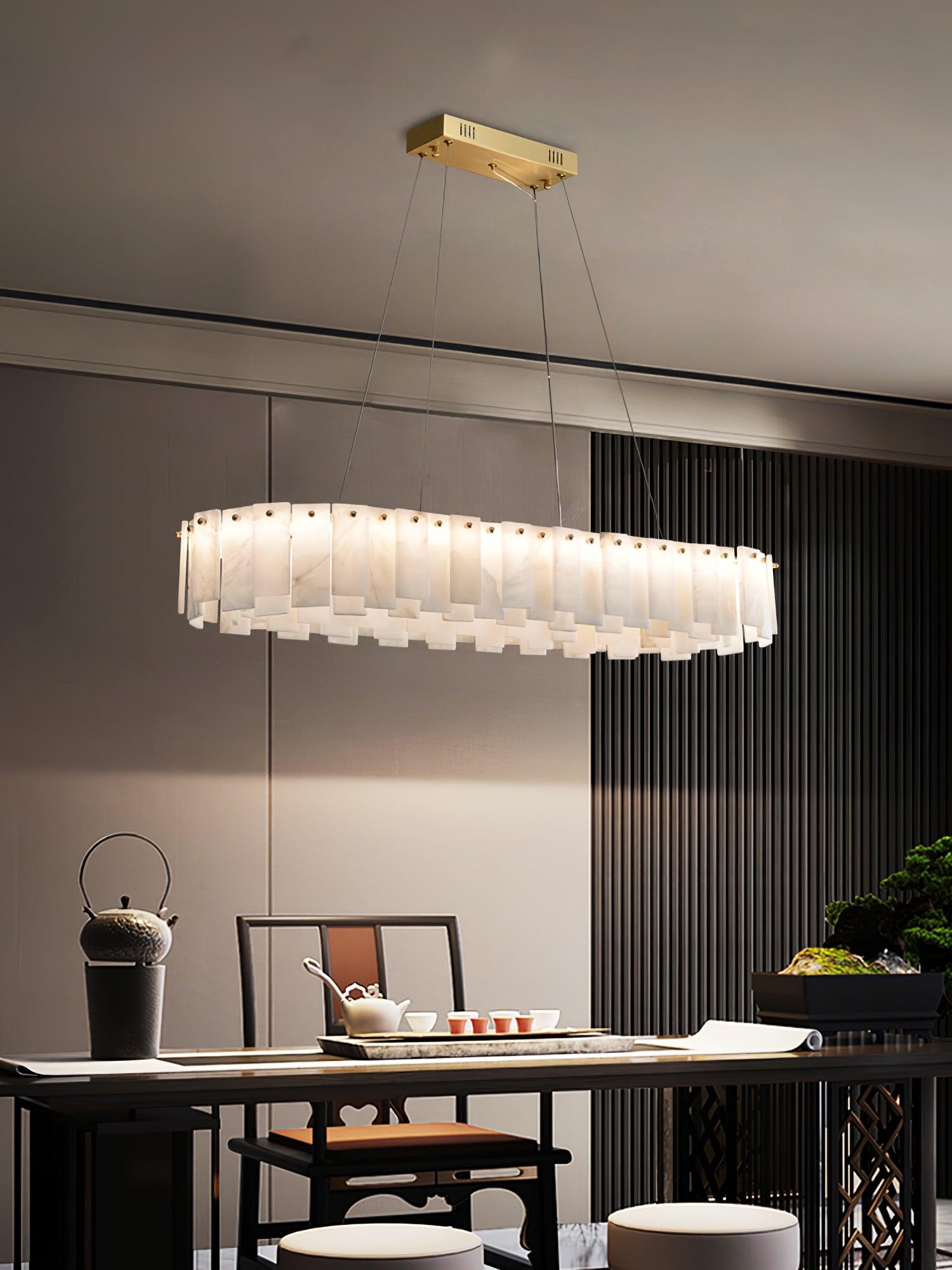 Vodore Alabaster Pendant Light Chandelier - Letslighting