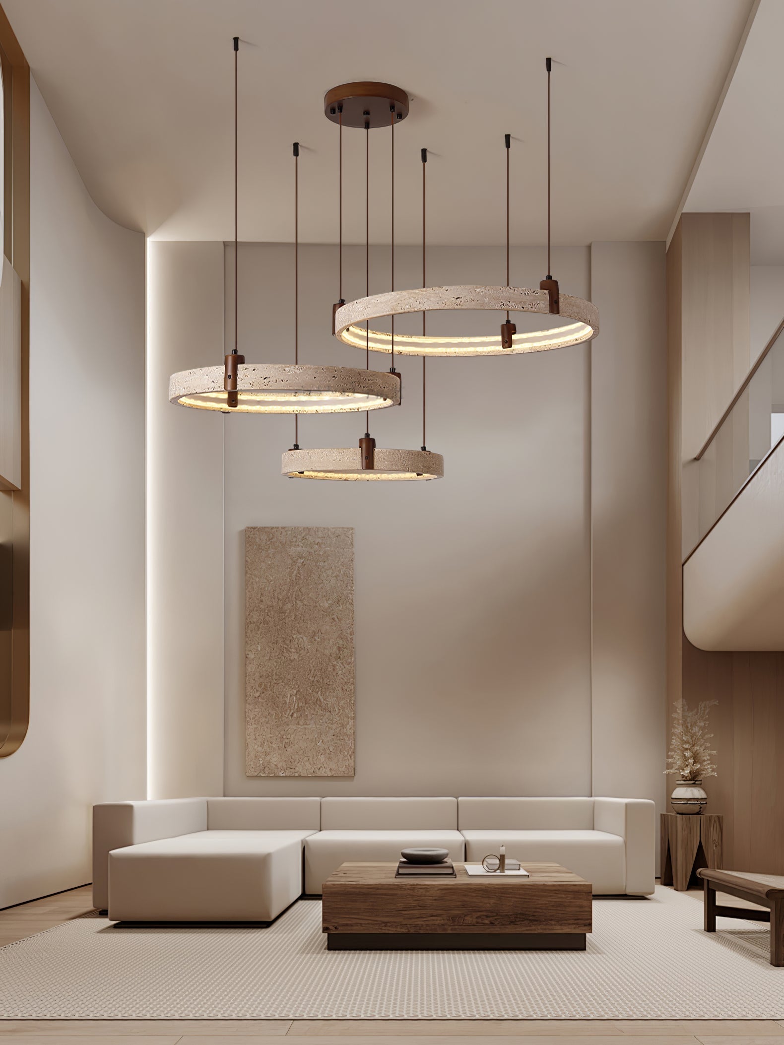 Orvinir Travertine Chandelier - Letslighting