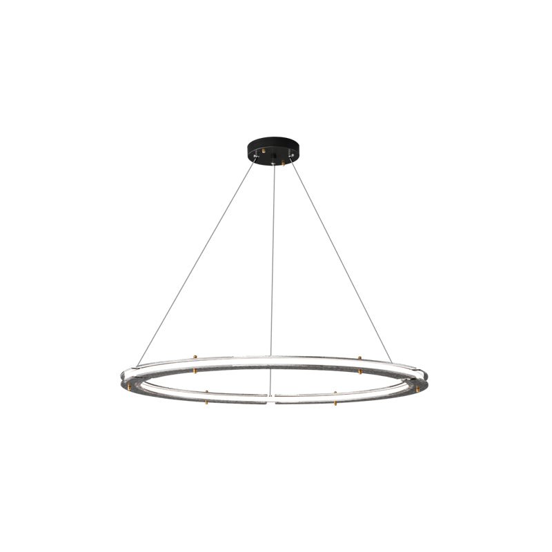 Lunara Dual-Ring Crystal Chandelier - Blowlighting