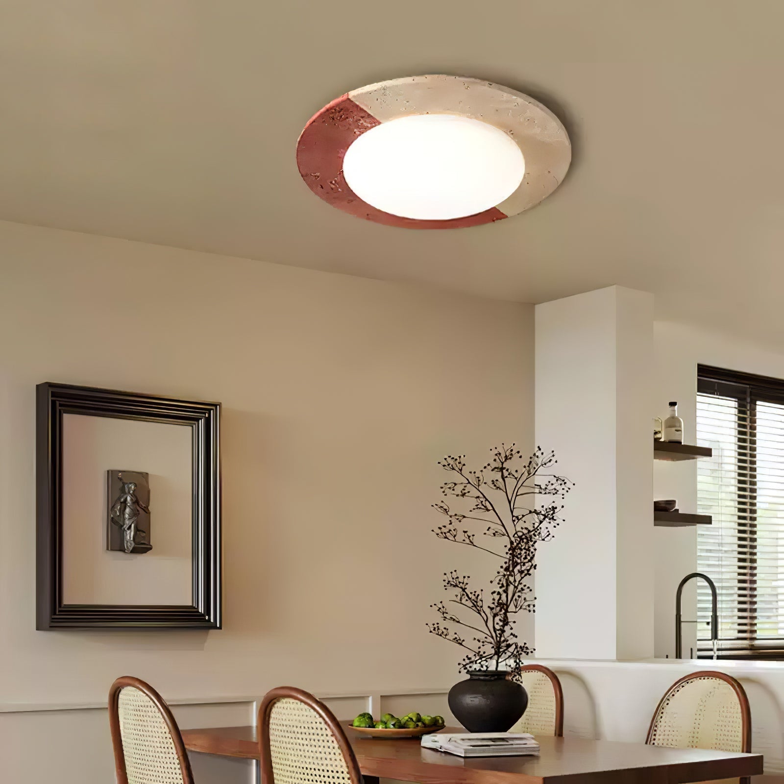 Zeraeos Travertine Ceiling Light - Letslighting