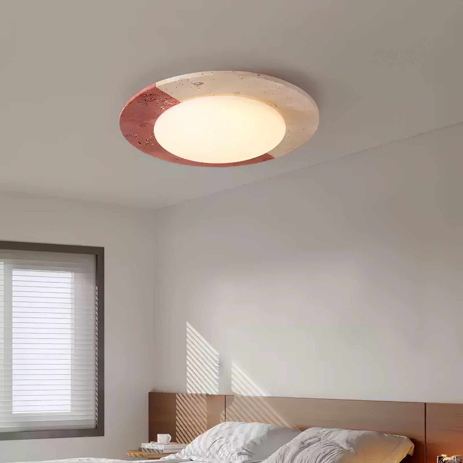 Zeraeos Travertine Ceiling Light - Letslighting