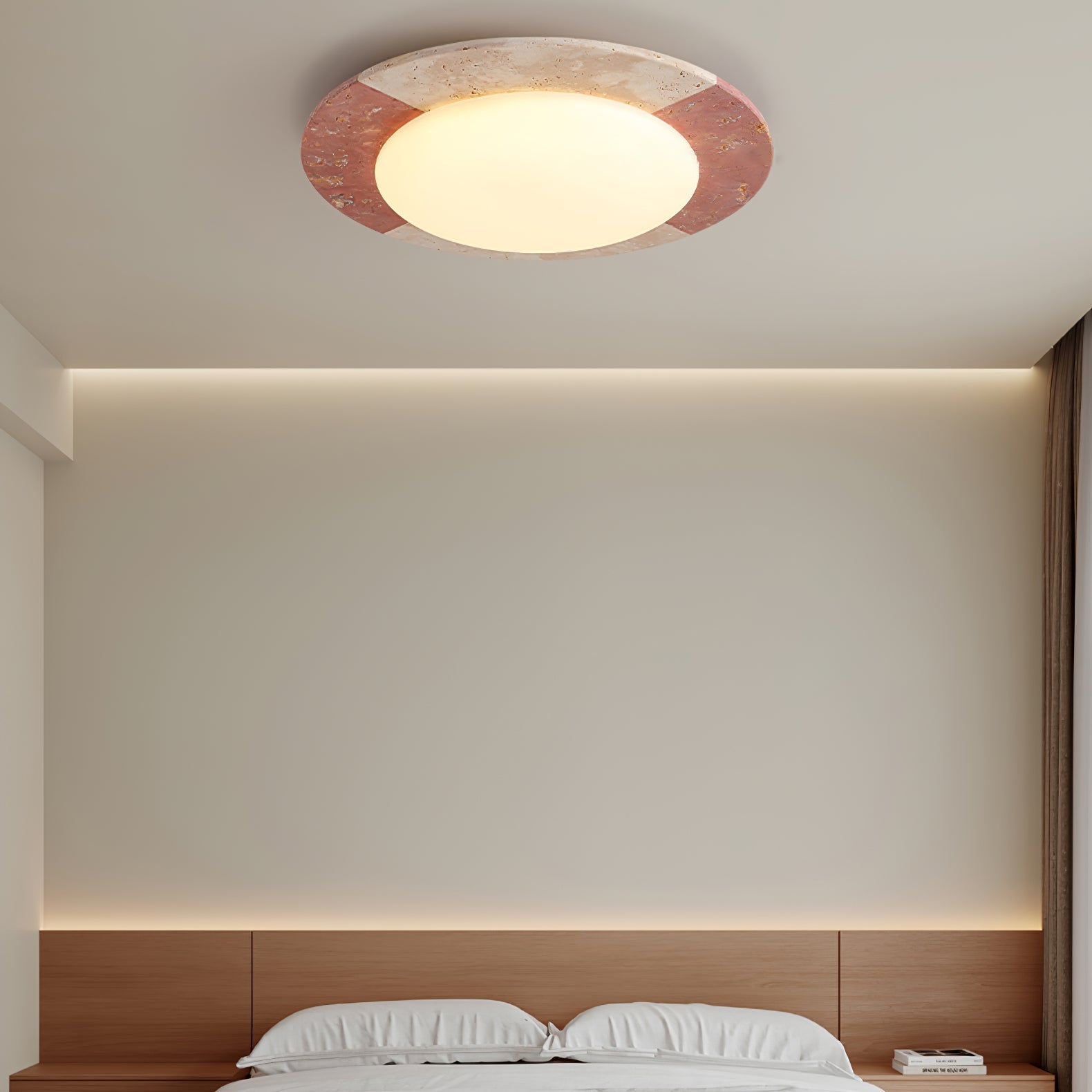 Zeraeos Travertine Ceiling Light - Letslighting