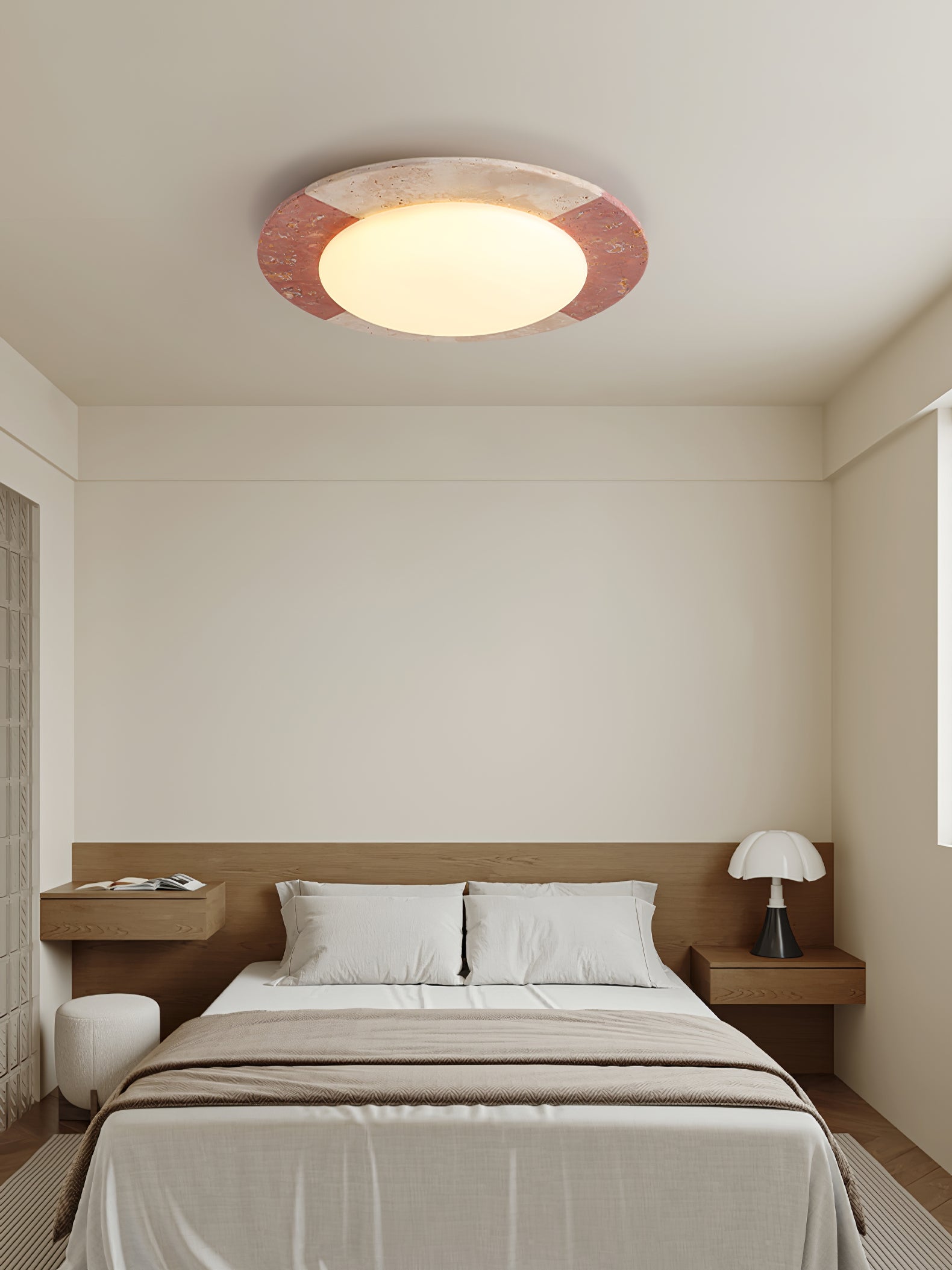 Zeraeos Travertine Ceiling Light - Letslighting