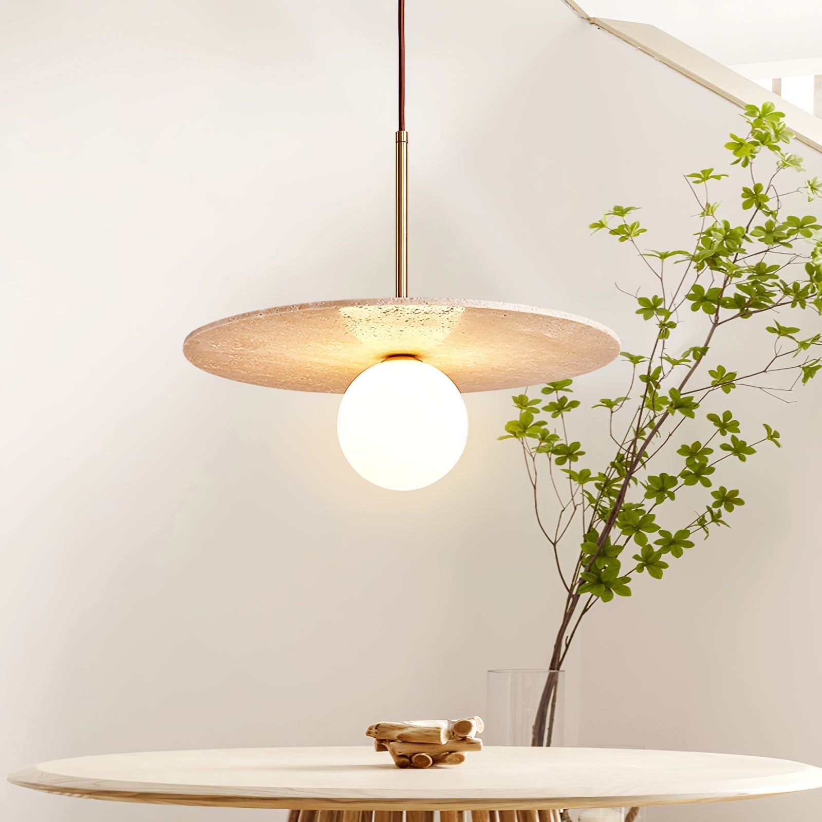 Vera Travertine Pendant Light - Letslighting