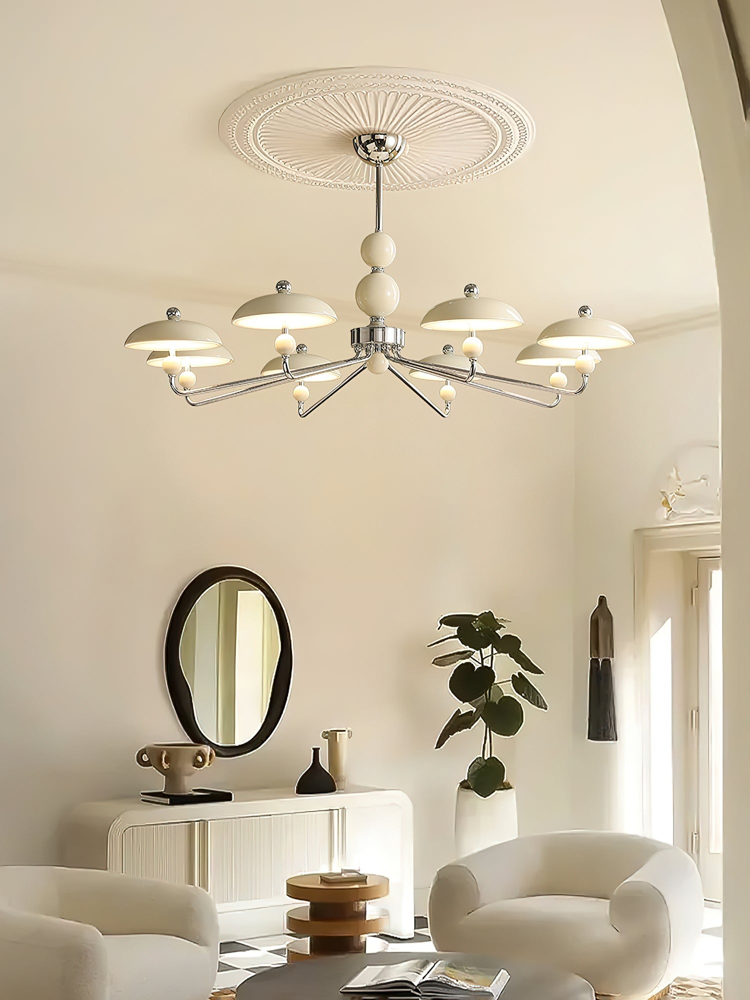 Celvara Moderne Minimaliste Acrylique Métal Lustre
