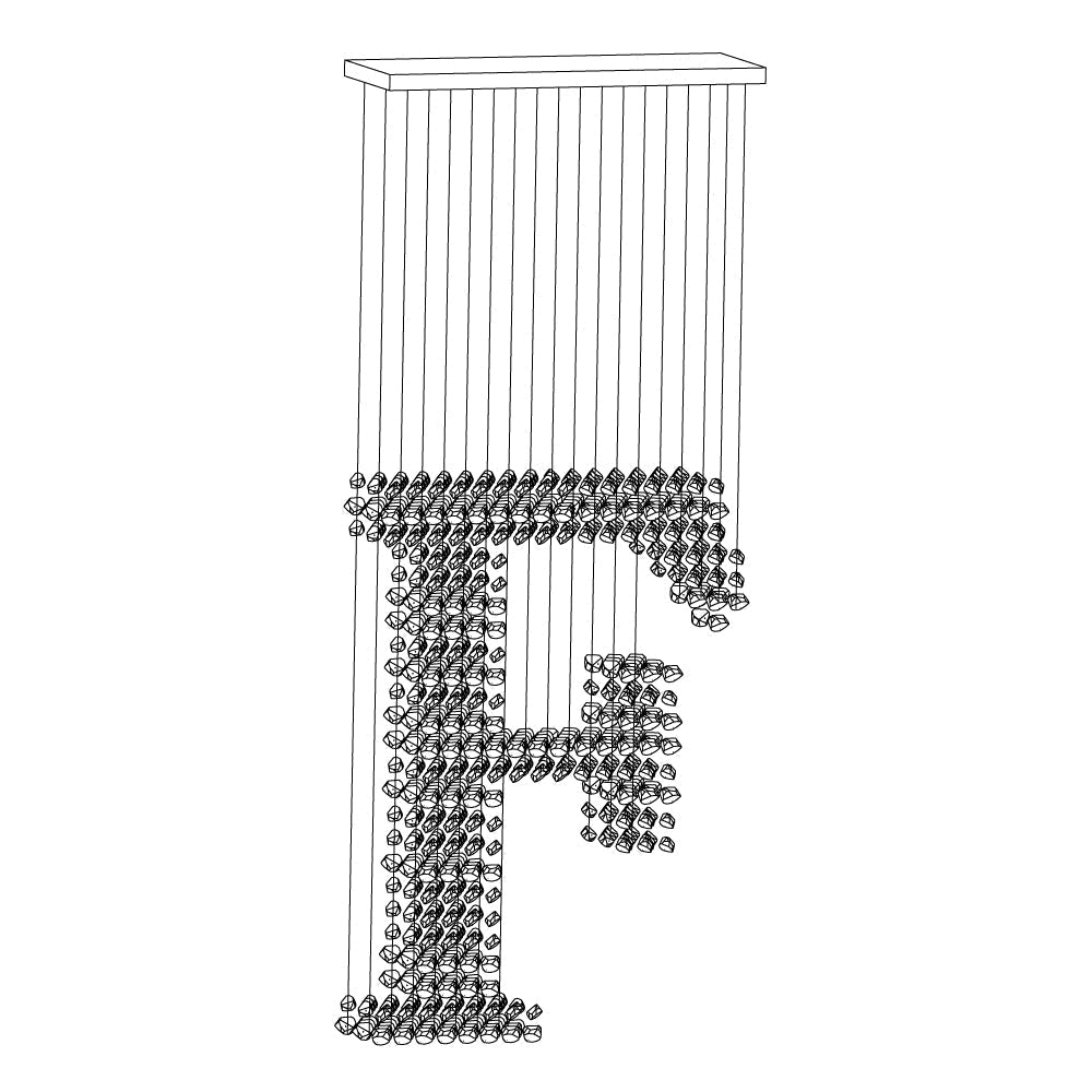 Black Stones Chandeliers - Blowlighting