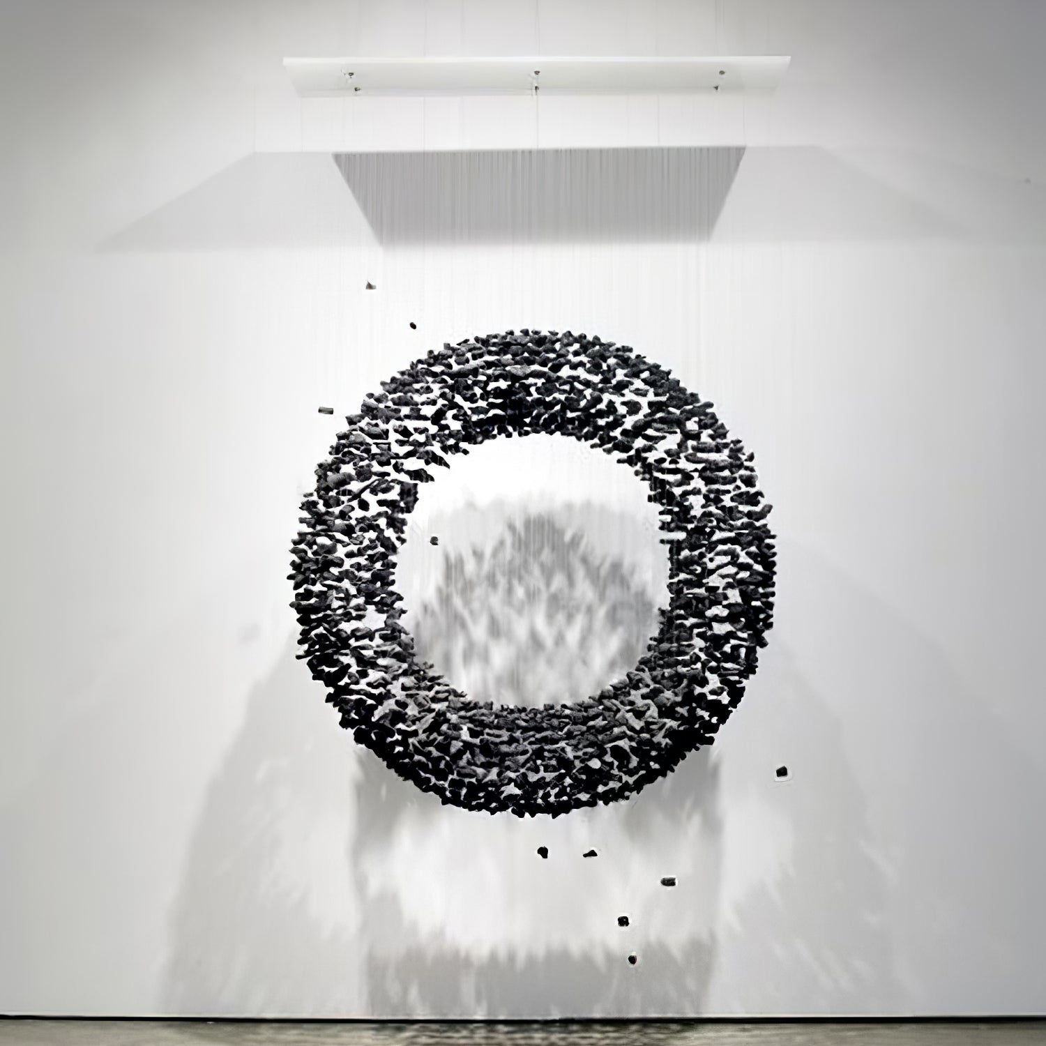Arsilus Charcoal Stone Sculptural Chandelier - Blowlighting