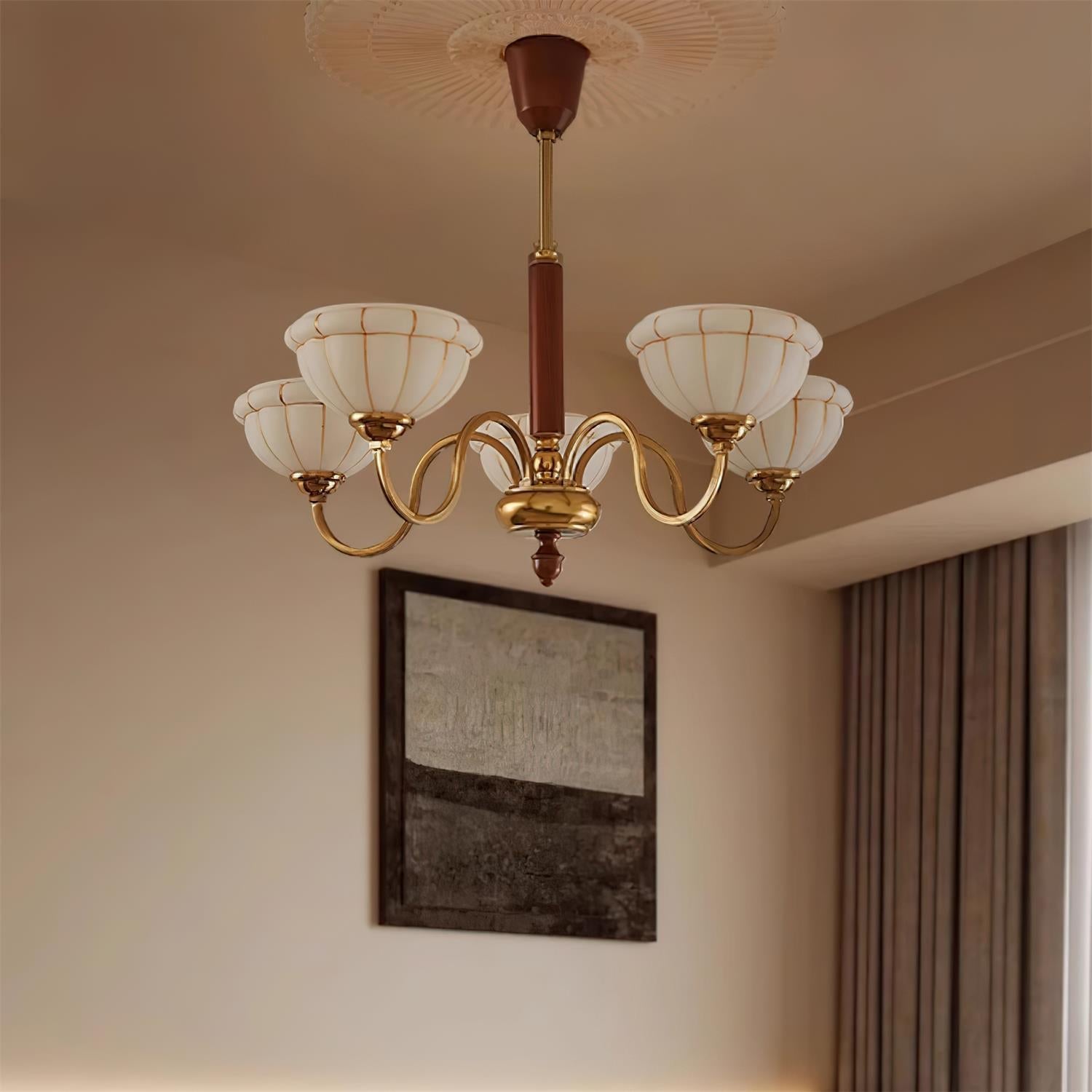 Charlie Chandelier Glass Flower Curved - Letslighting