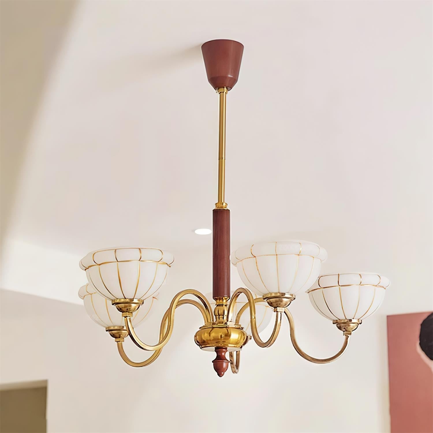 Charlie Chandelier Glass Flower Curved - Letslighting