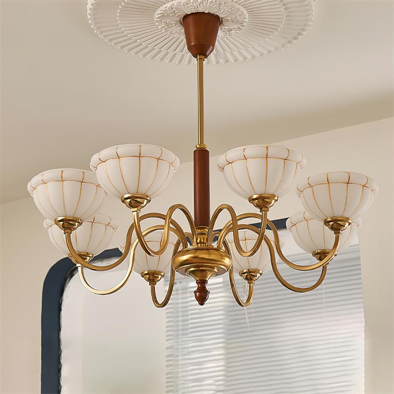 Charlie Chandelier Glass Flower Curved - Letslighting