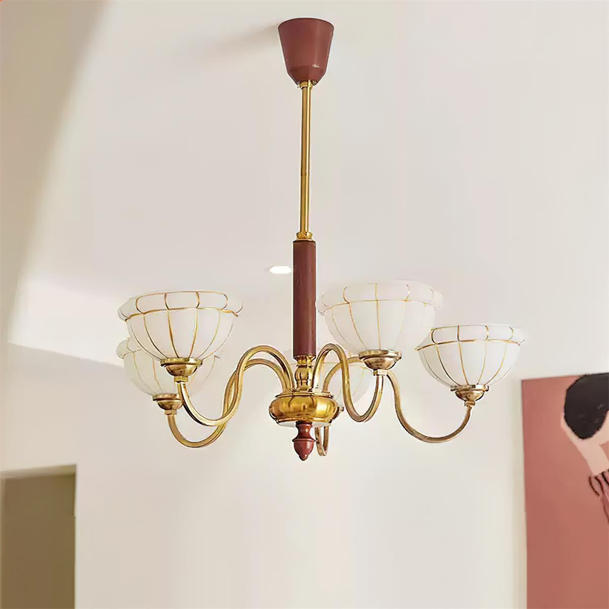 Charlie Chandelier Glass Flower Curved - Letslighting