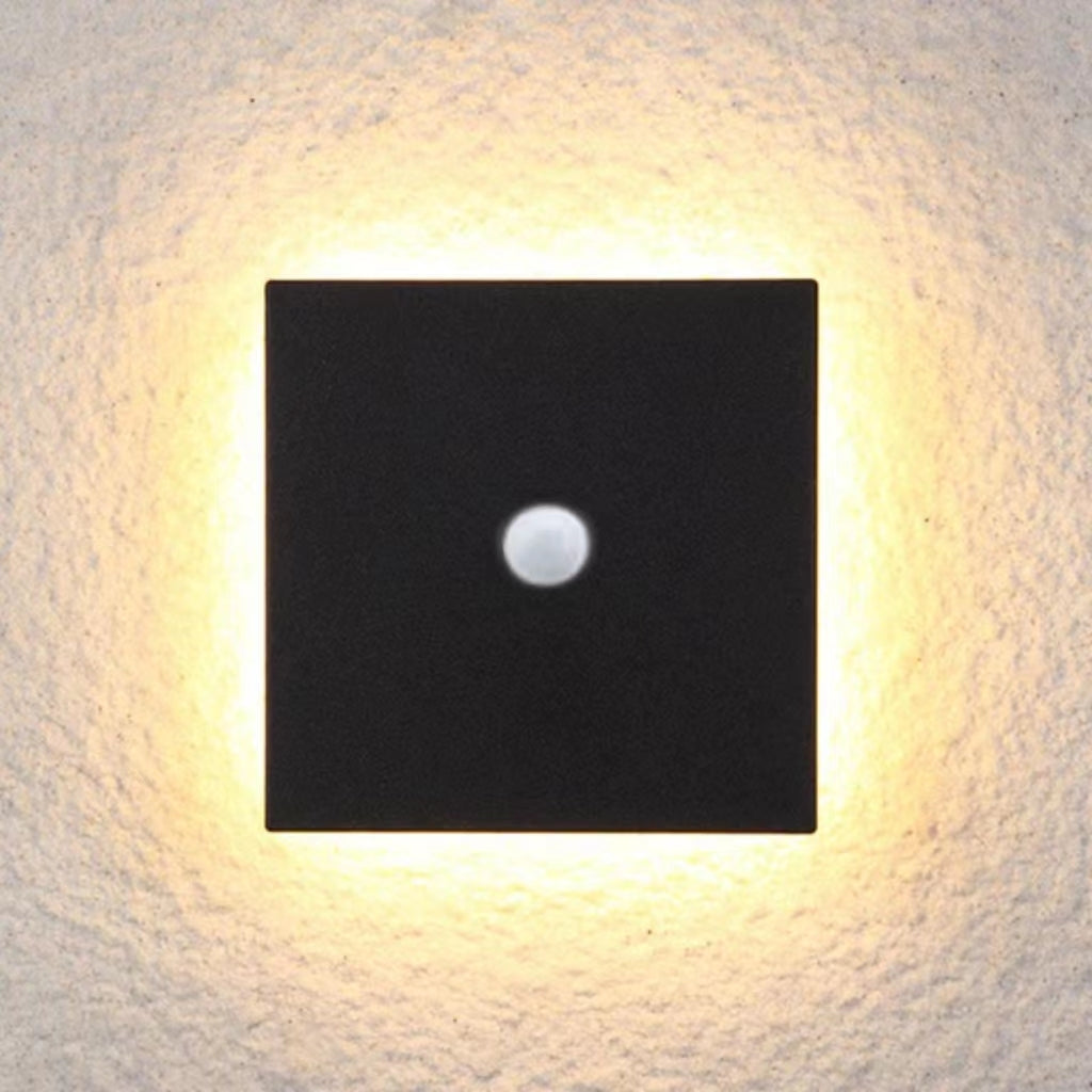 Ray Applique Murale Rond/Carré Moderne Noir/Blanc, Cour