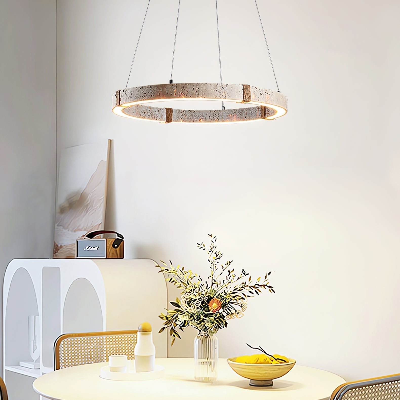 Alsilis Travertine Chandelier - Blowlighting