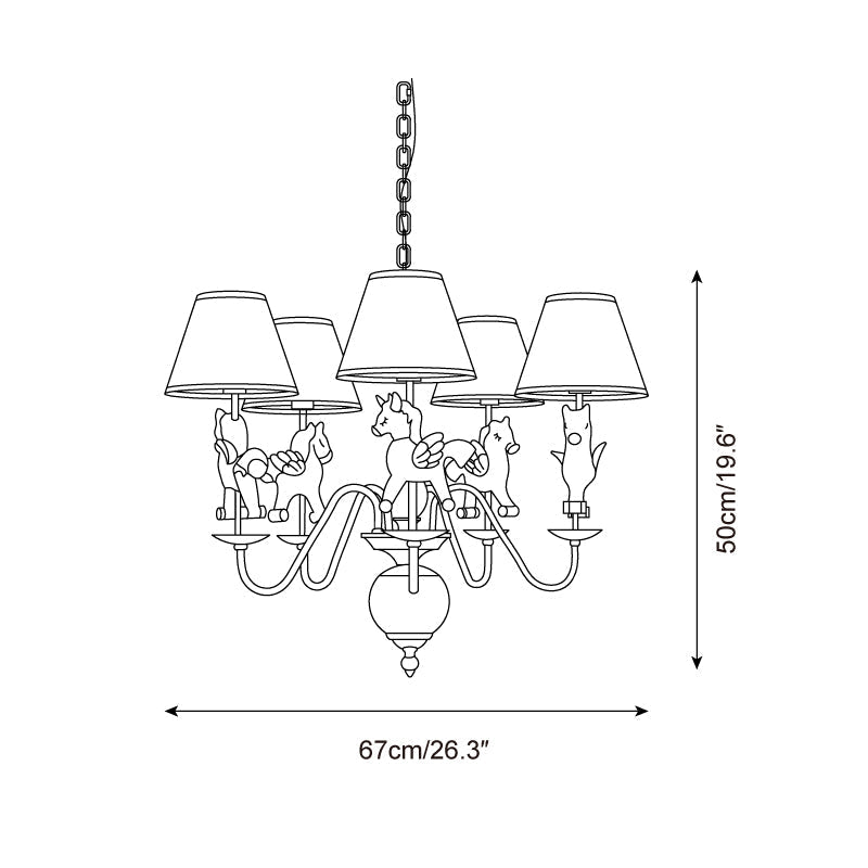 Delfio Carousel Chandelier - Letslighting