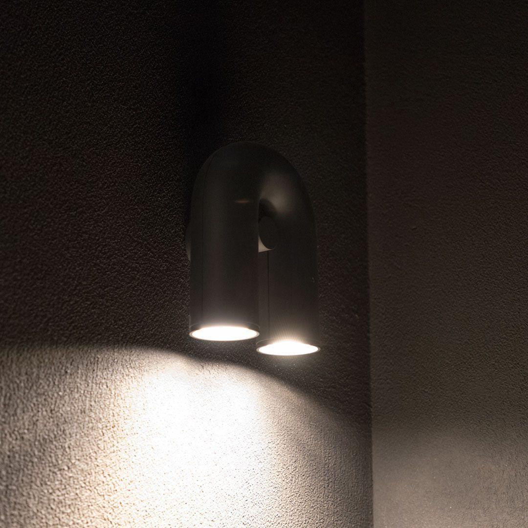 Aria Arc Minimaliste LED Applique Murale Noir Rouge Bleu