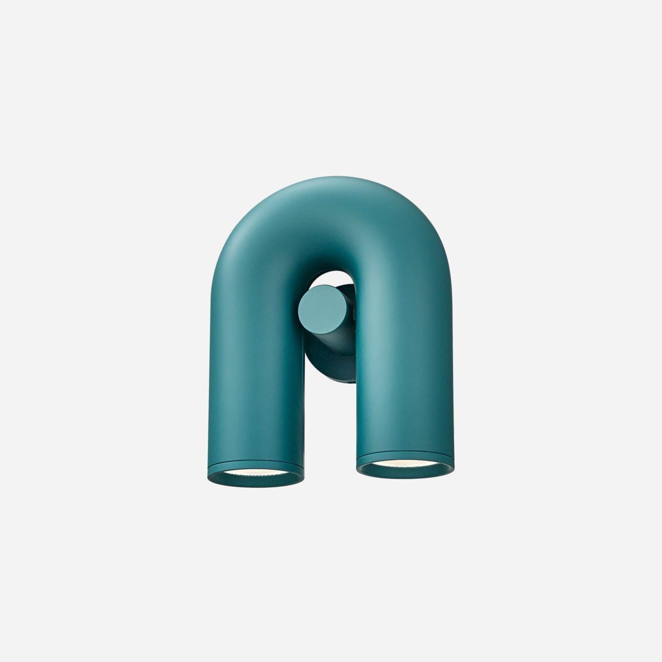 Aria Arc Minimaliste LED Applique Murale Noir Rouge Bleu