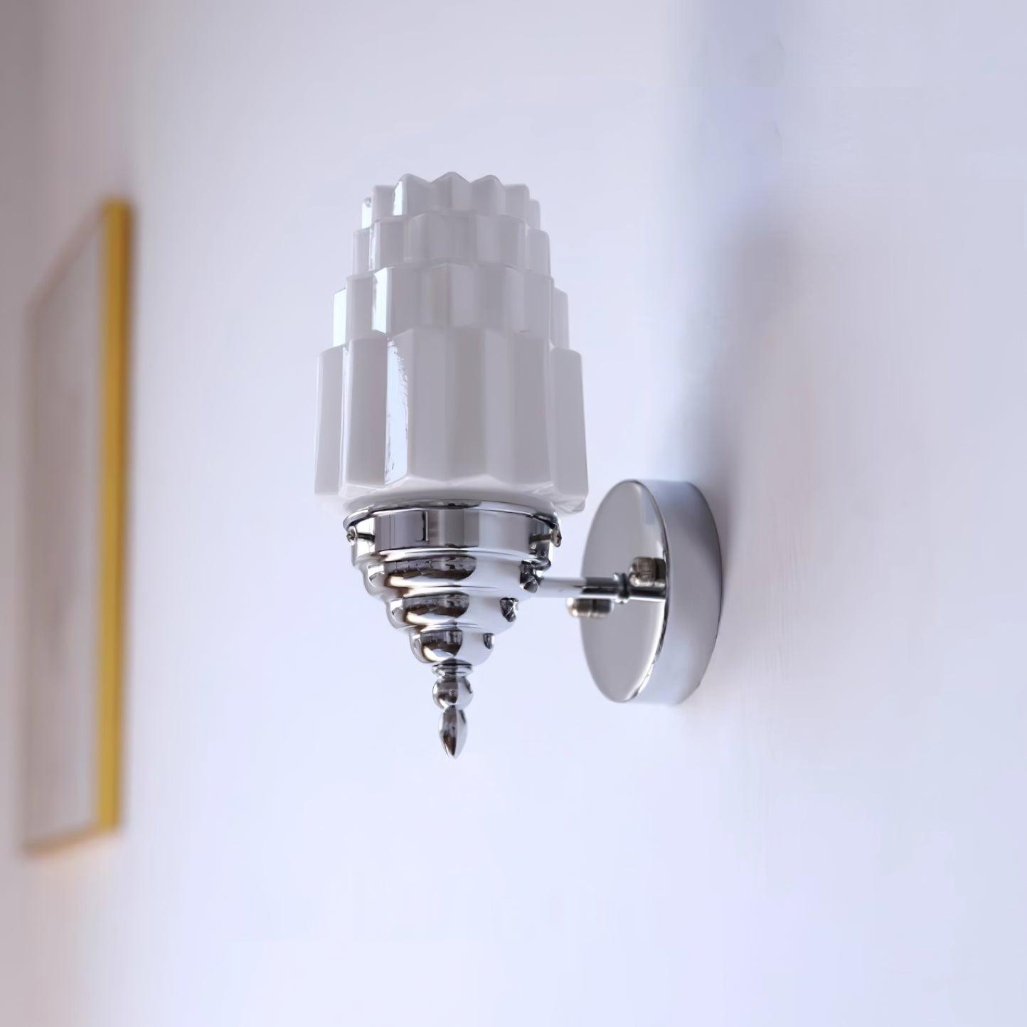 Wall Lamp Body Glass Cylinder Shade Art Deco Bedroom - Letslighting