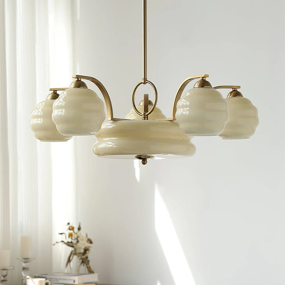 Valentina Luxueux Suspension Métal Verre Chambre à Coucher Salon