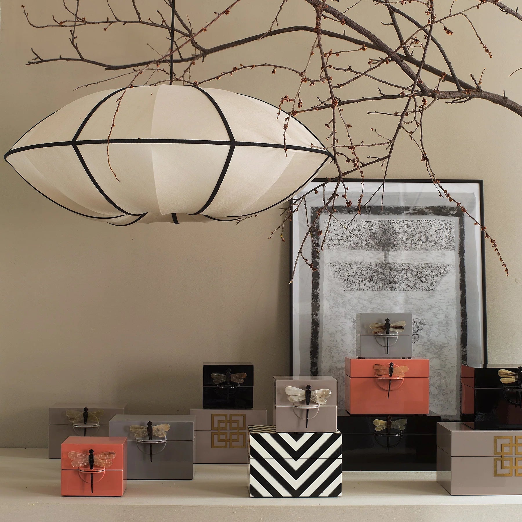 Ritta Lanterne Classique LED Suspension Salle à Manger