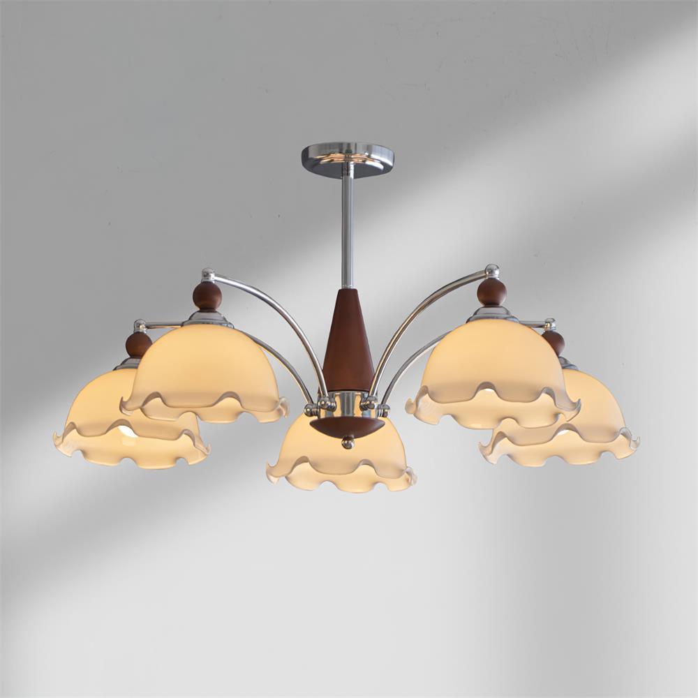 Claudia Flowers Chandelier Vintage Floral Elegance - Letslighting