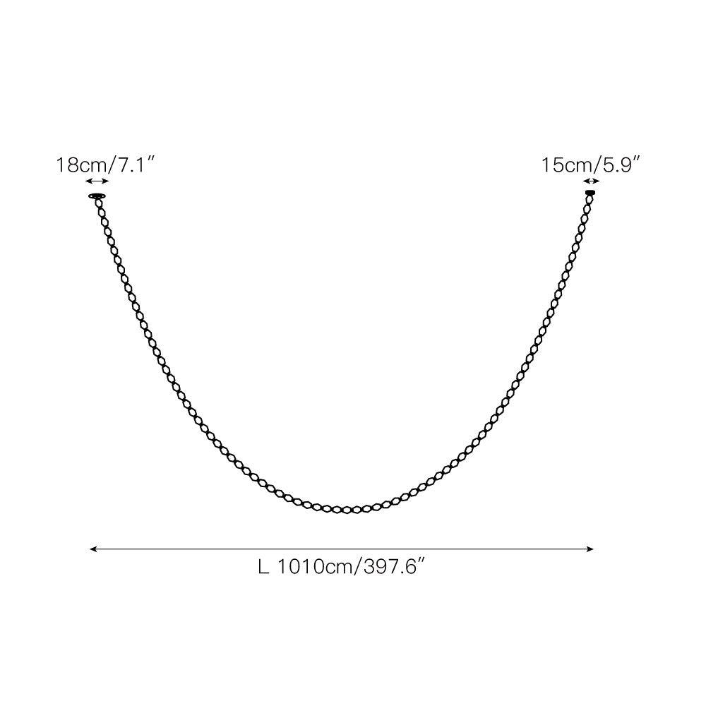 Karma Modern Minimalist Metal Glass Chandelier - Lamp Copper