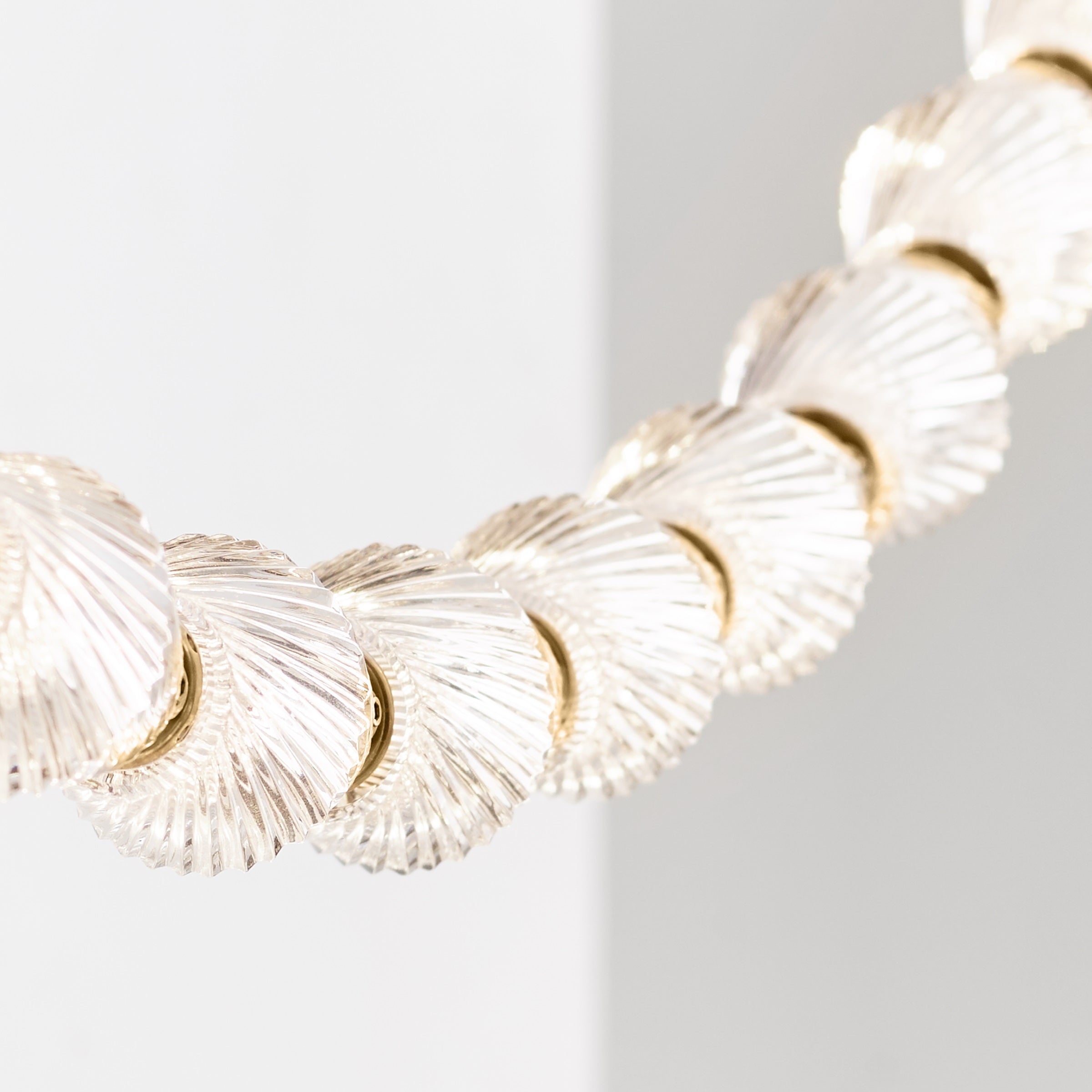 Karma Modern Minimalist Metal Glass Chandelier - Lamp Copper