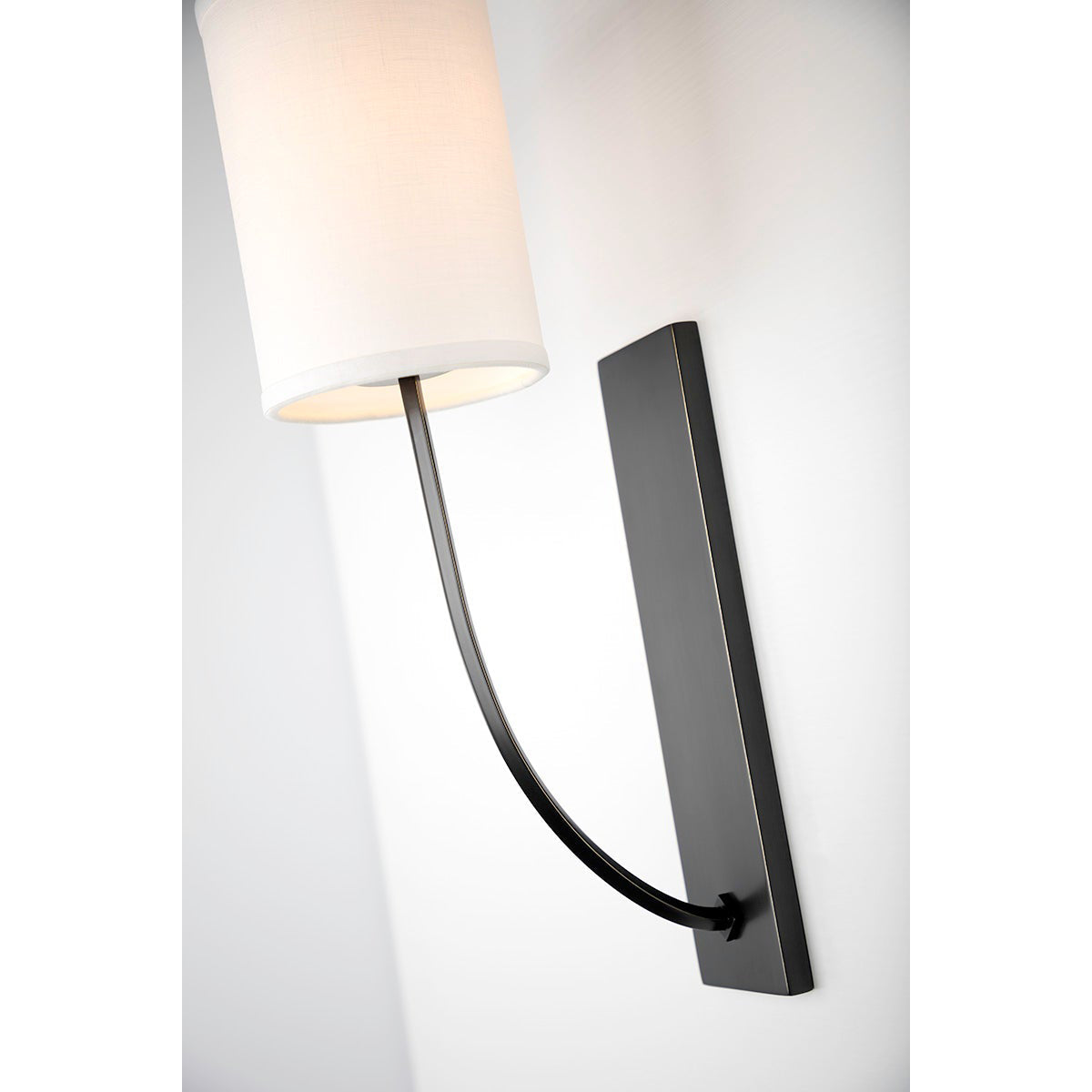 Slate Modern Minimalist Metal Fabric Wall Lamp - Lamp Copper
