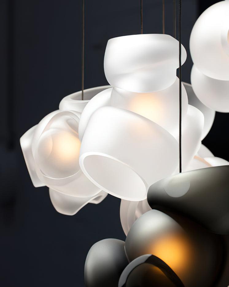 Zamarir Bubbles Cluster Metal Glass Pendant Light - Blowlighting