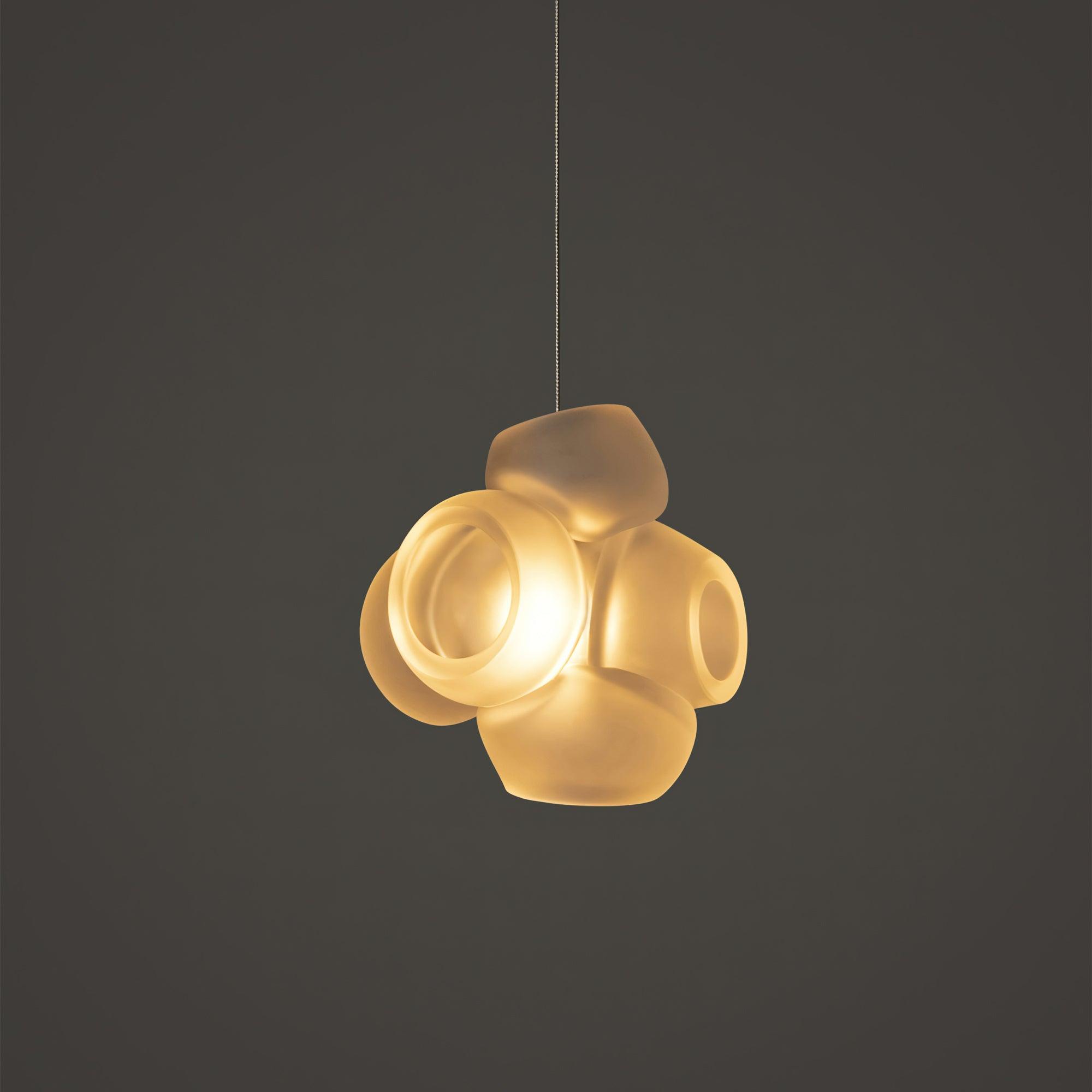 Zamarir Bubbles Cluster Metal Glass Pendant Light - Blowlighting