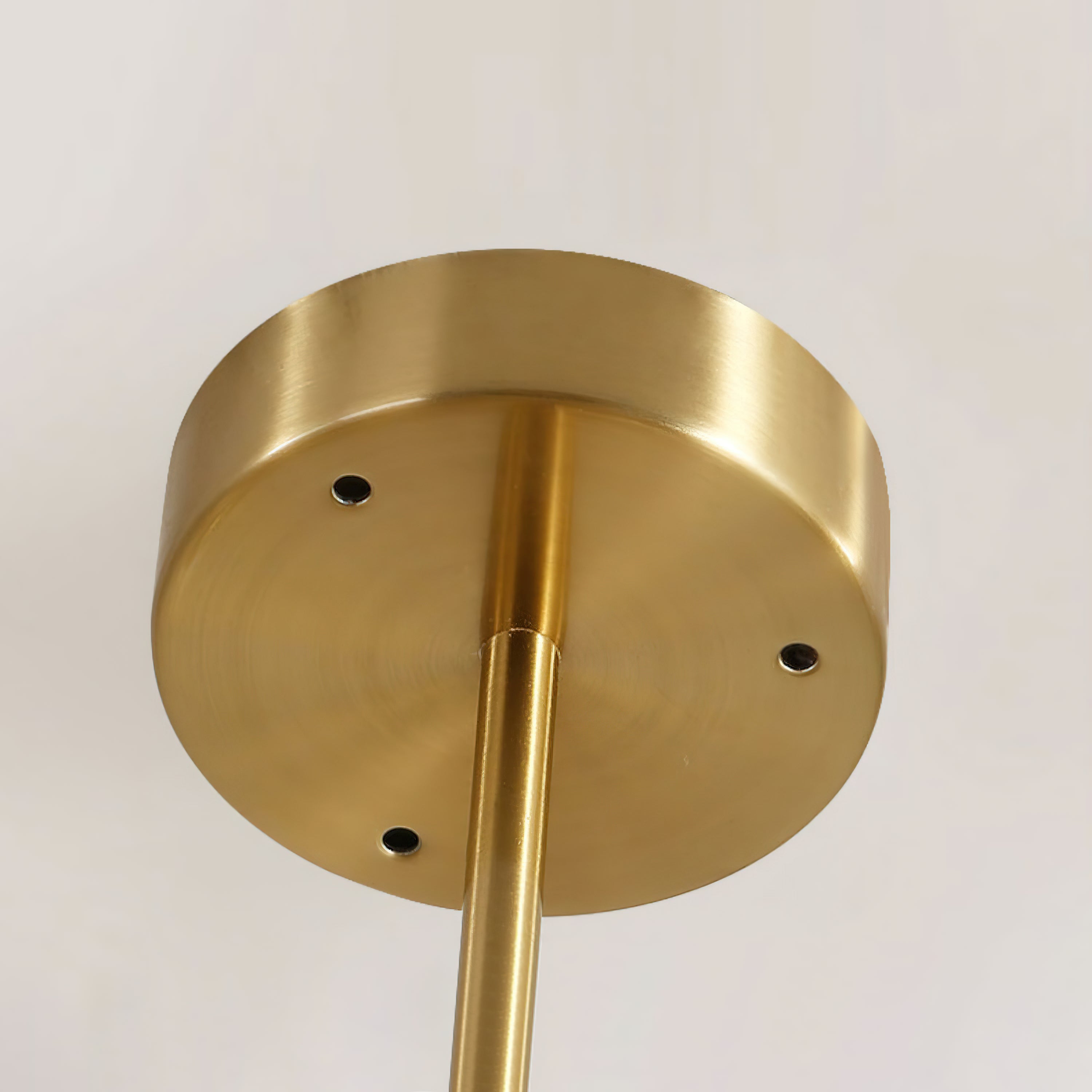 Ultra Modern Minimalist Brass Metal Glass Chandelier - Lamp Copper