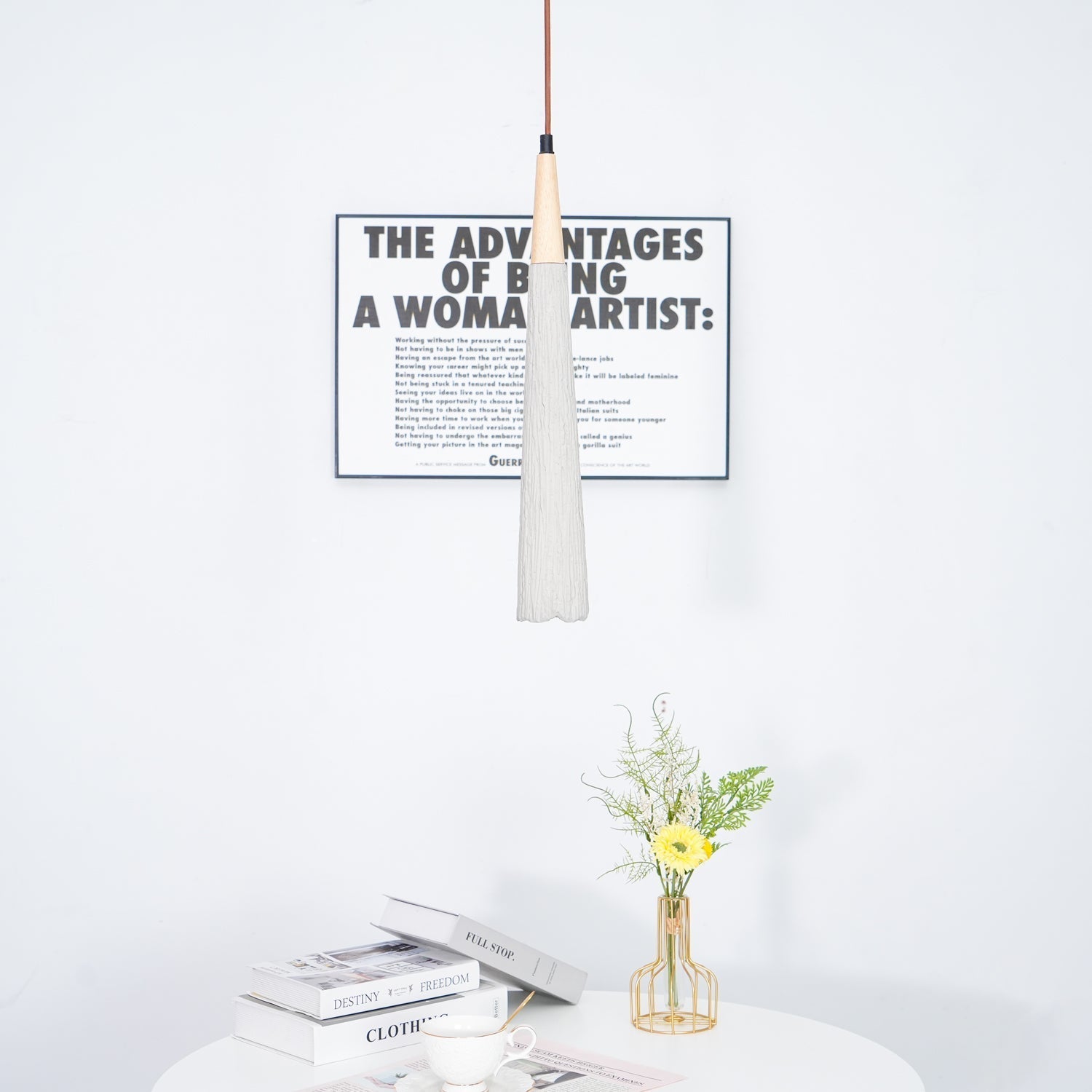 Concrete Pleated Pendant Lamp - Blowlighting