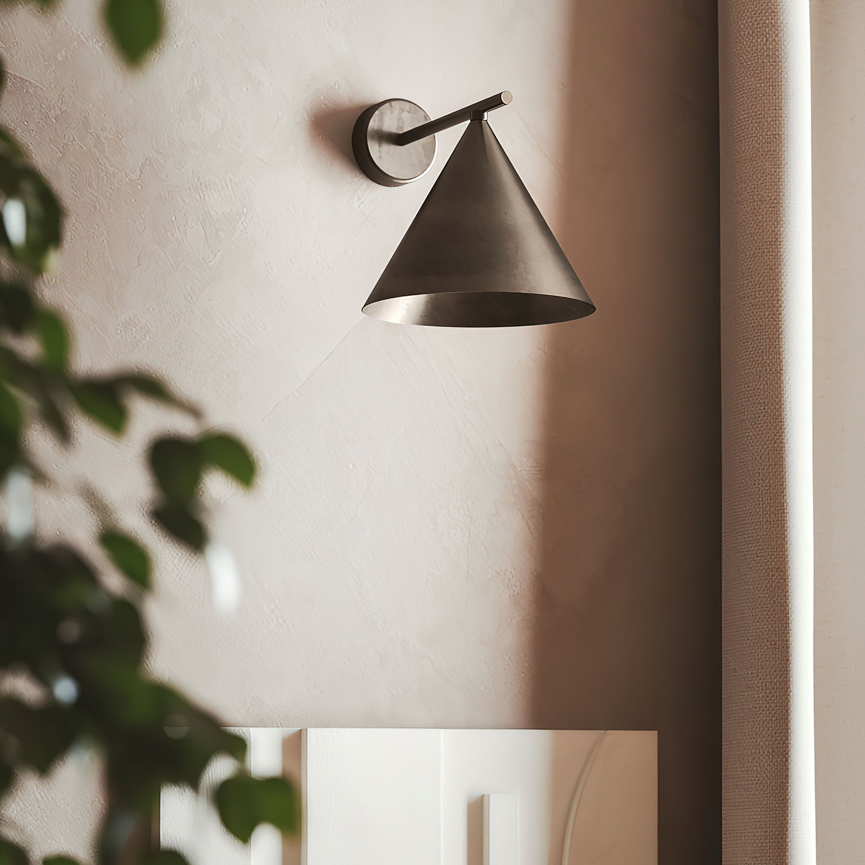 Whorl Vintage Industrial Metal Acrylic Wall Lamp - Lamp Copper
