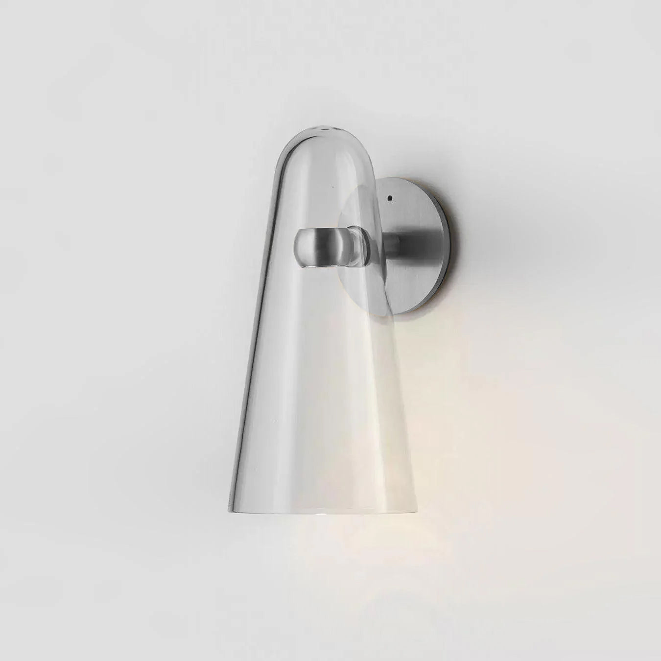 Yoke Modern Minimalist Metal Glass Wall Lamp - Lamp Copper