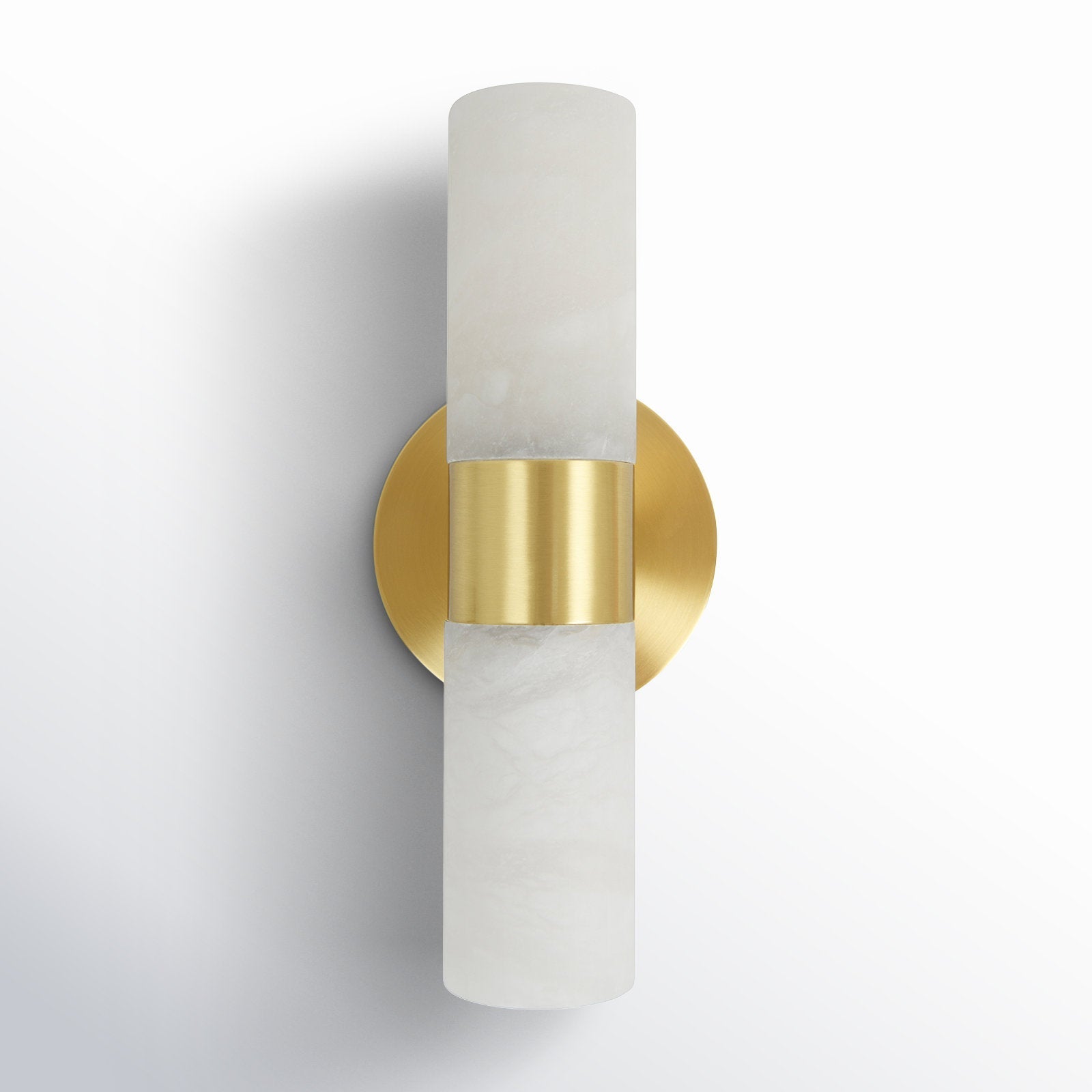 Alight Modern Minimalist Metal Alabaster Wall Lamp - Lamp Copper