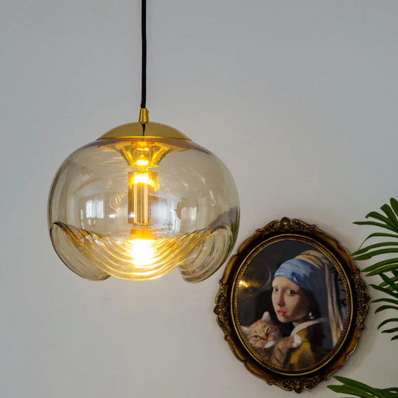 Valentina Design LED Globe Suspension Verre Chambre À Coucher