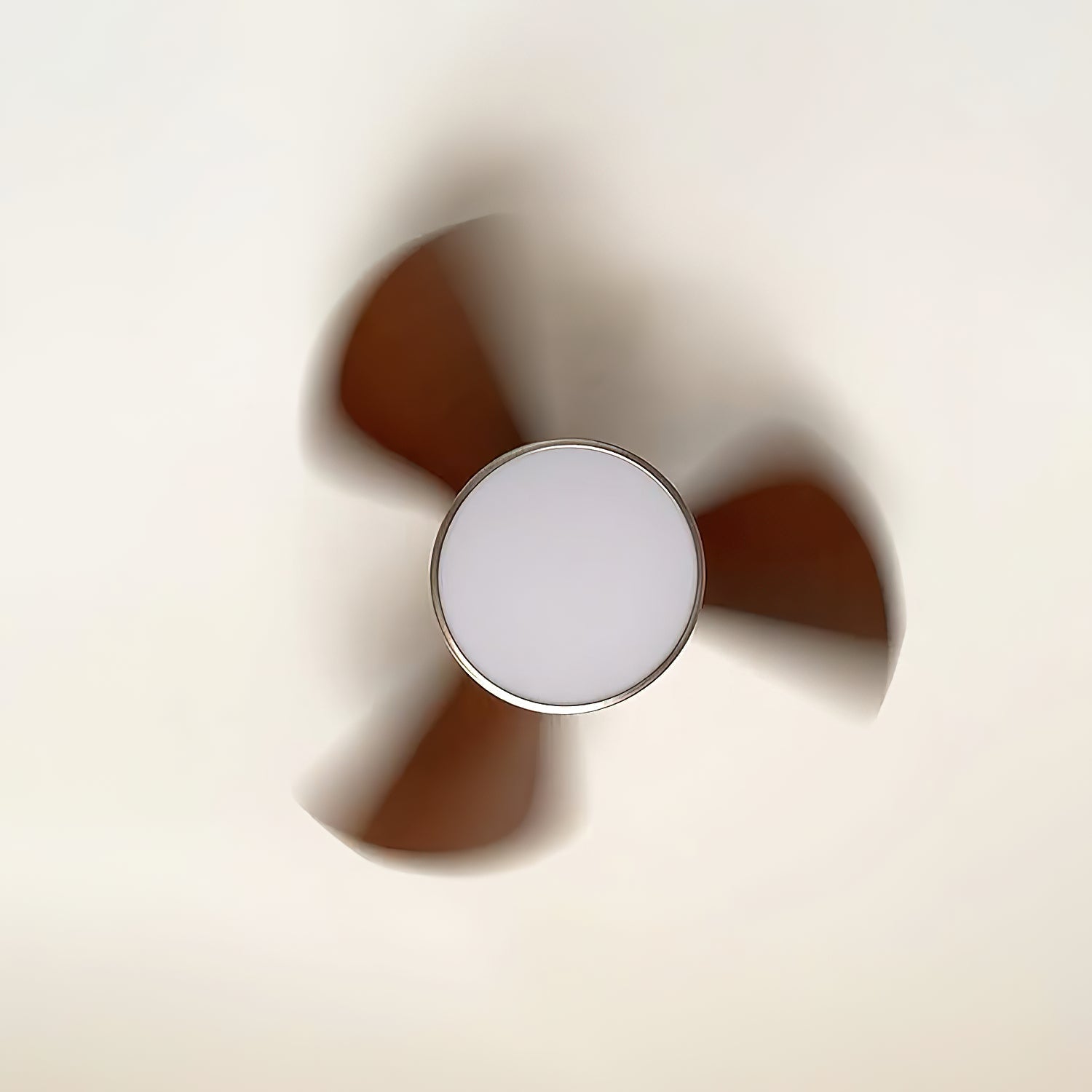 Zanorir Modern Minimalist Natural Wooden Acrylic Ceiling Fan Light - Lamp Copper