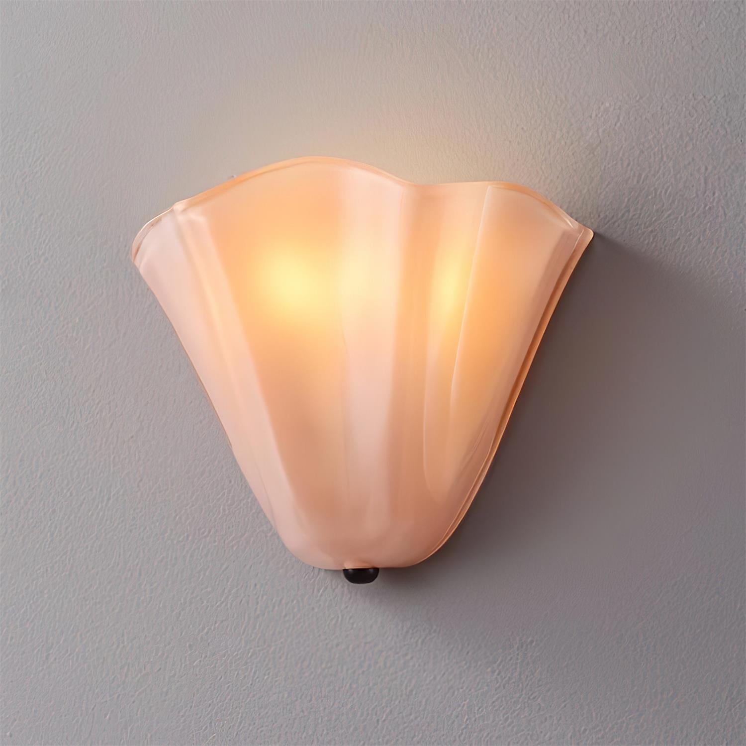Corala Wall Lamp Fan-Shaped Pastel Glass - Letslighting
