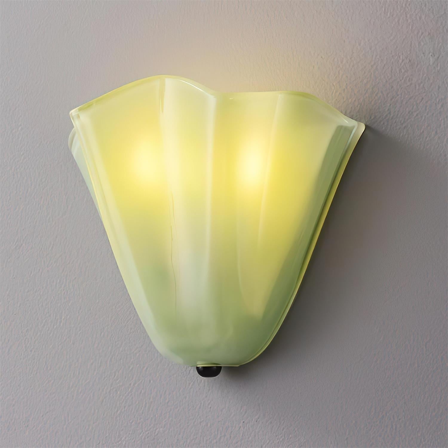 Corala Wall Lamp Fan-Shaped Pastel Glass - Letslighting