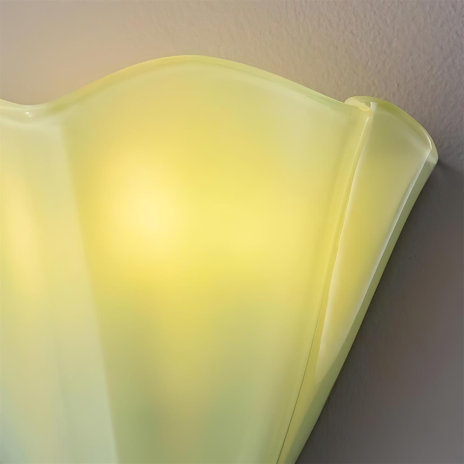 Corala Wall Lamp Fan-Shaped Pastel Glass - Letslighting