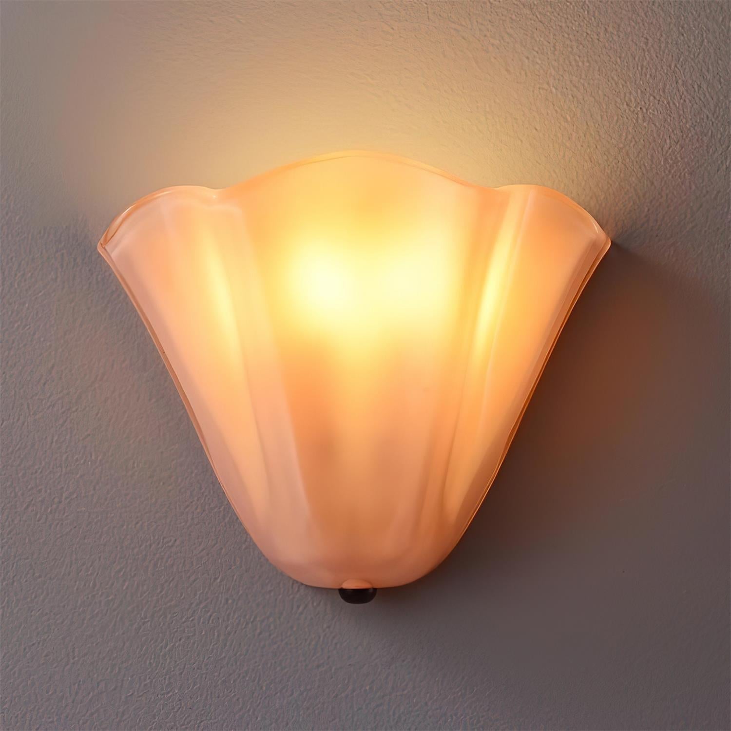 Corala Wall Lamp Fan-Shaped Pastel Glass - Letslighting