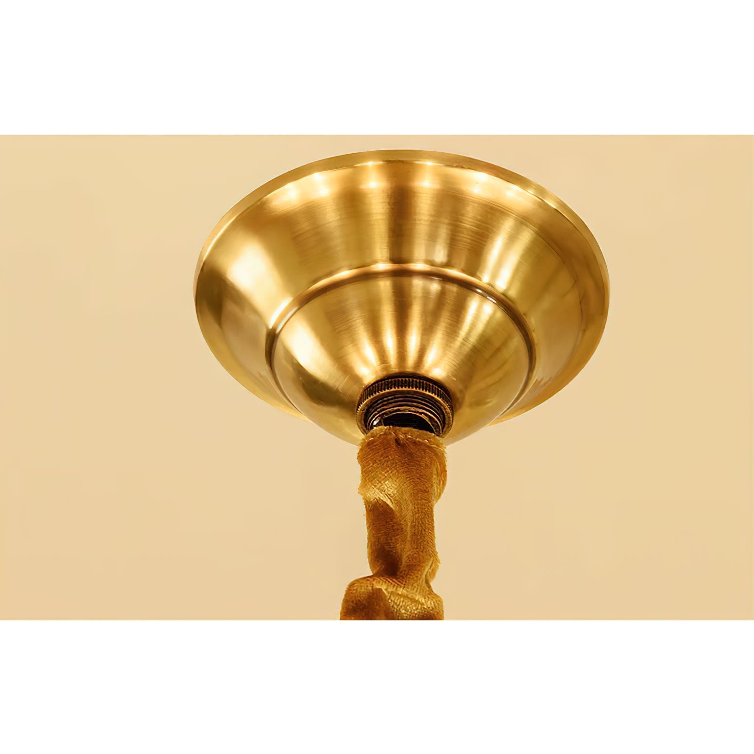 Illume Postmodern Luxury Brass Metal Glass Chandelier - Lamp Copper