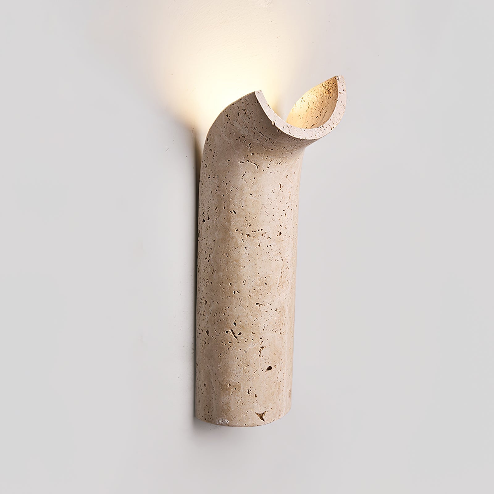 Lycoris Travertine Tapered Wall Light - Letslighting